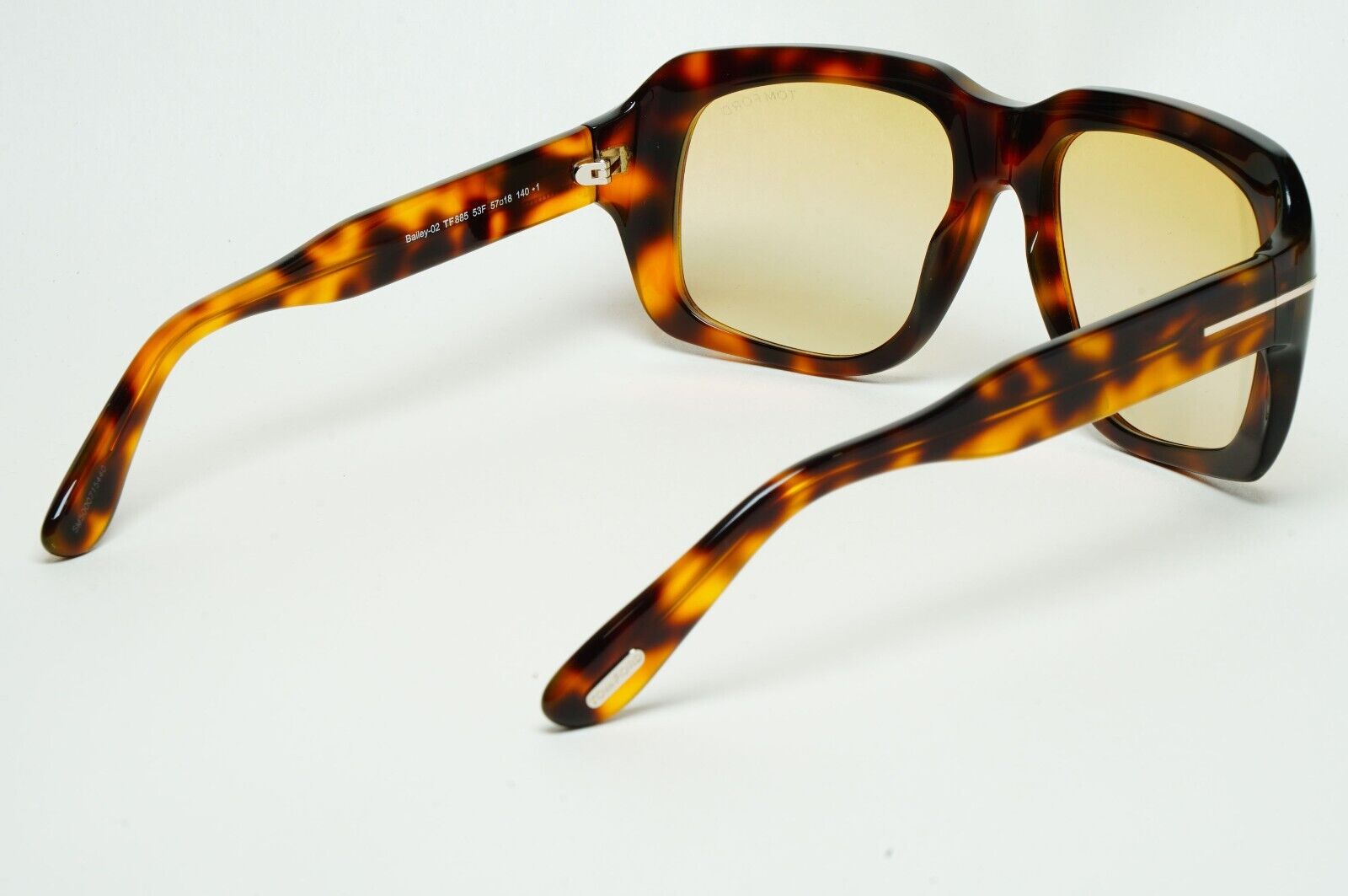 Tom Ford Sunglasses Bailey-02 Brown Tortoiseshell Yellow FT0885 TF 885 53F