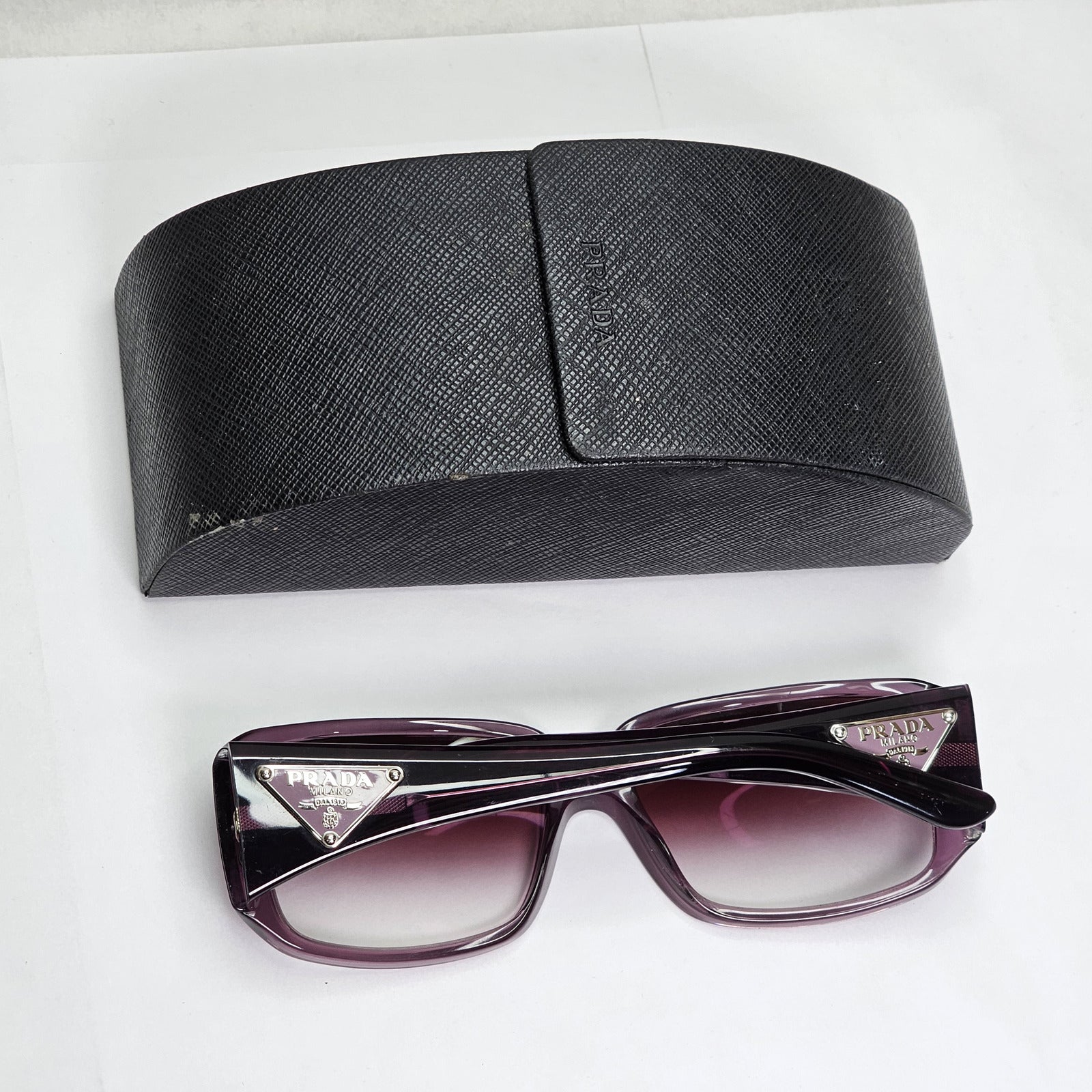 Prada Sunglasses 2010 Vintage Triangle Logo Purple PR16LS SPR 16L 7WR-4V1 141223