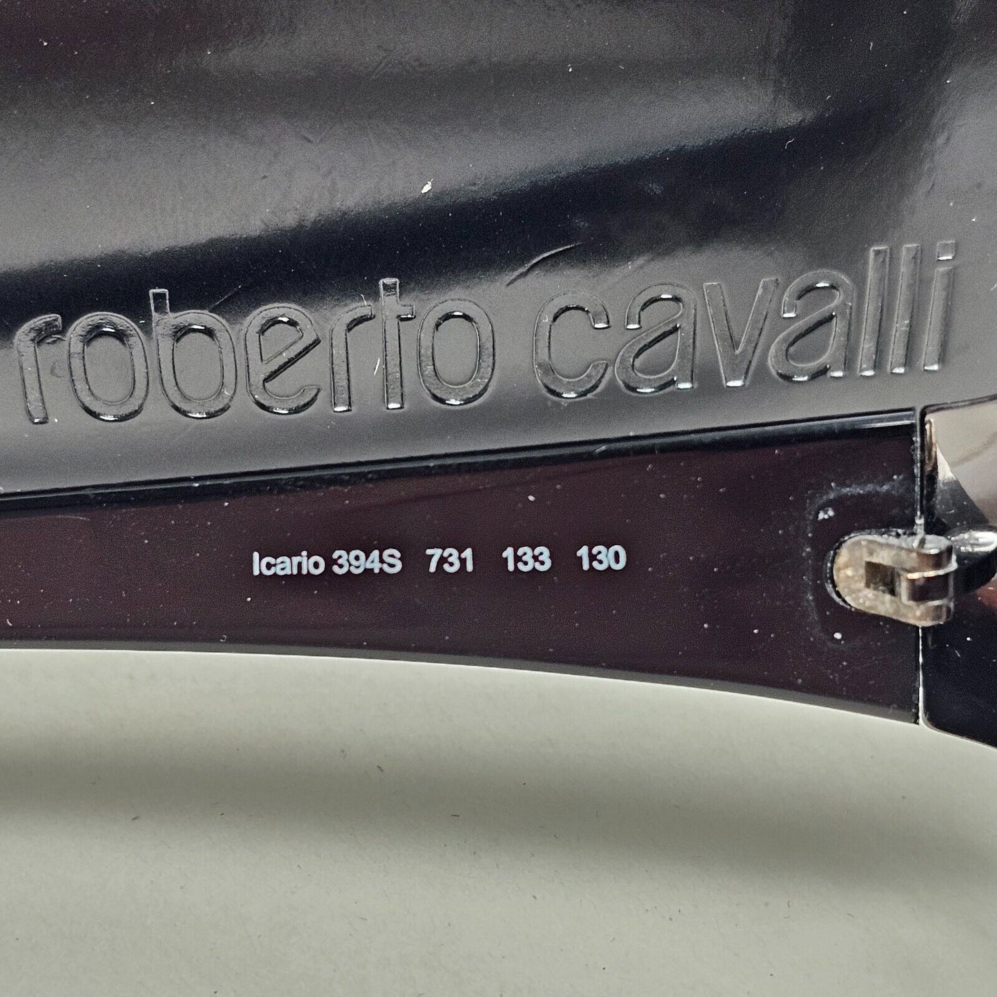 Roberto Cavalli Sunglasses 2006 Vintage Black Grey Shield Icario 394S 731 211124
