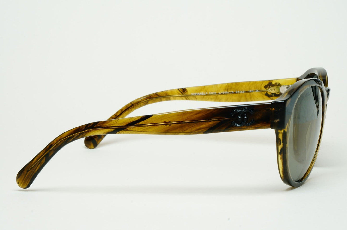 Chanel Sunglasses Olive Marble Green Brown 5359 c.1568/Y9 54mm 100325