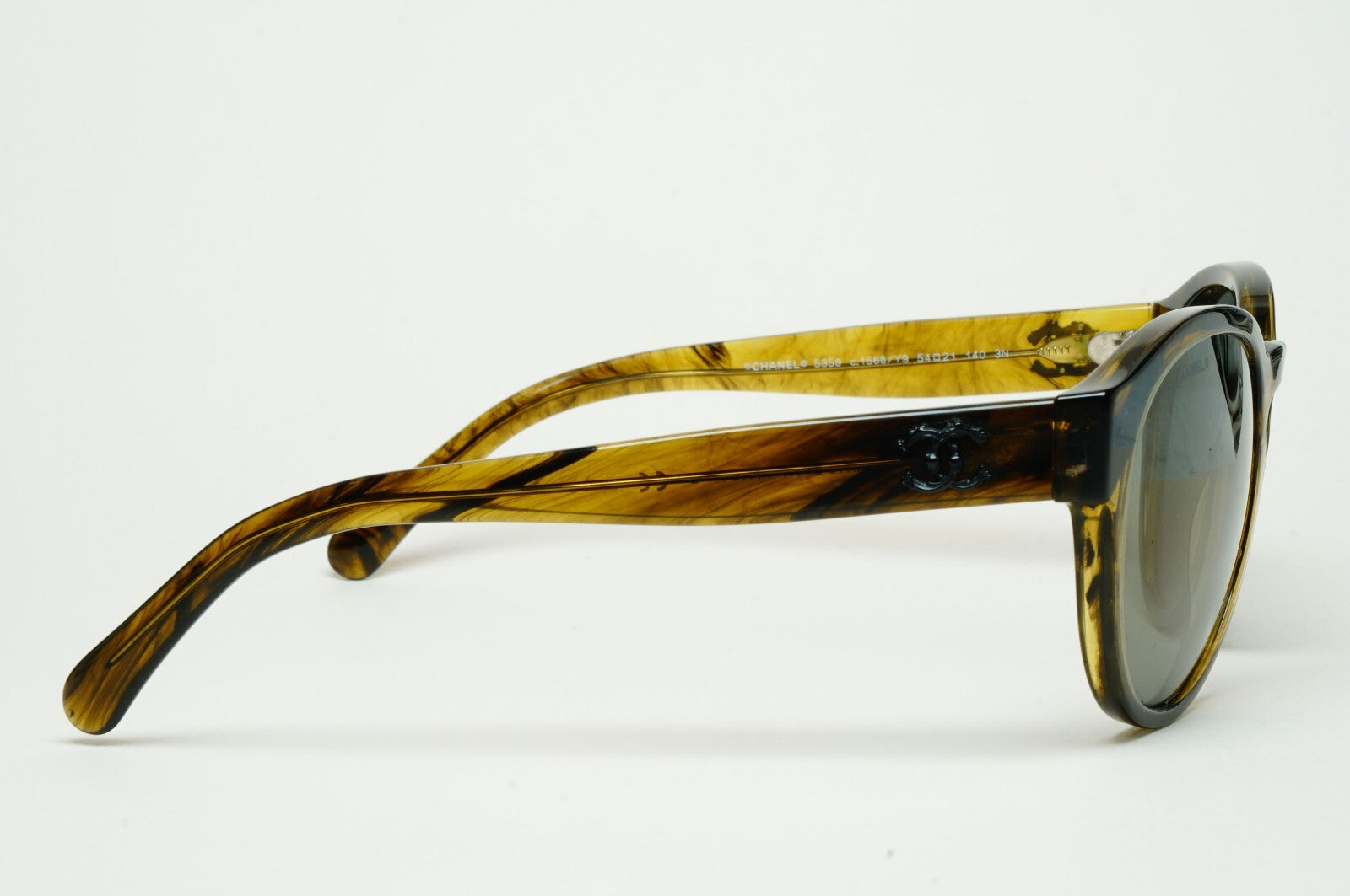 Chanel Sunglasses Olive Marble Green Brown 5359 c.1568/Y9 54mm 100325