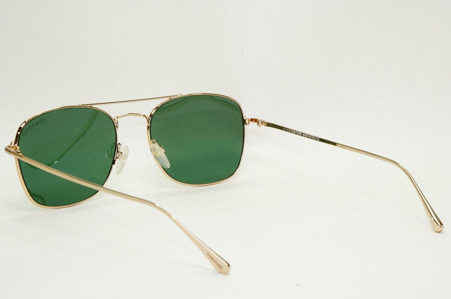 Tom Ford Sunglasses Luca-02 Gold Green Pilot FT0650 TF 650 28N 55mm