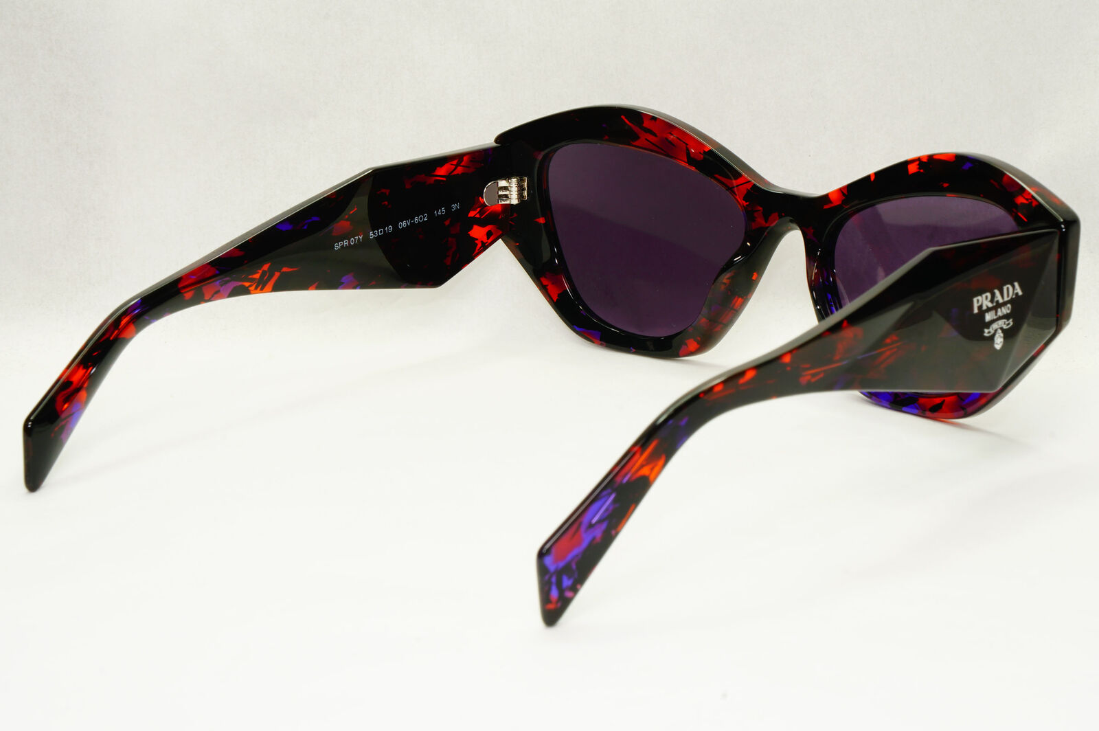 Prada Symbole Sunglasses Black Orange Purple Marble PR07YS SPR 07Y 06V6O2