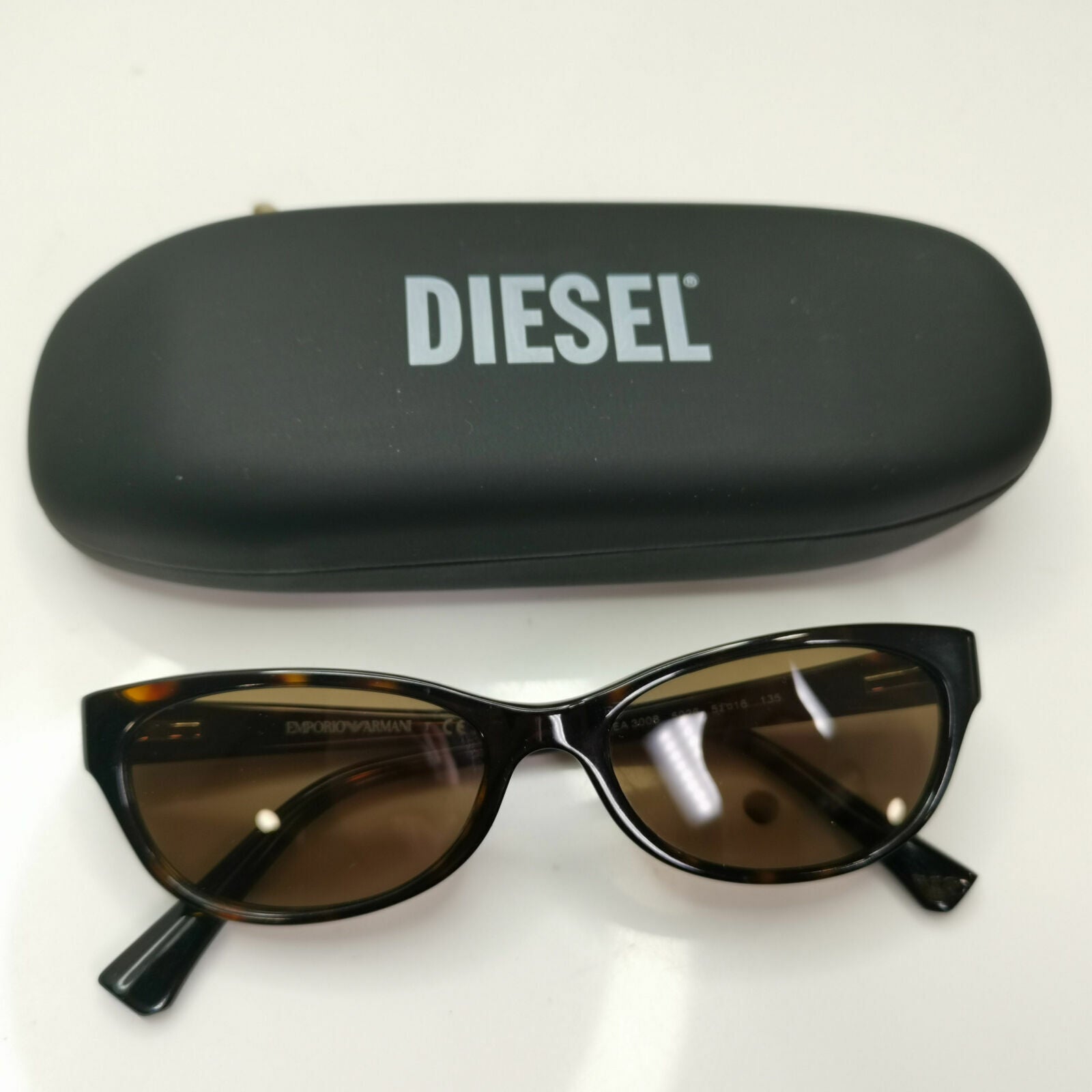 Emporio Armani Tortoiseshell Sunglasses Brown Womens Havana EA 3008 5026 35443