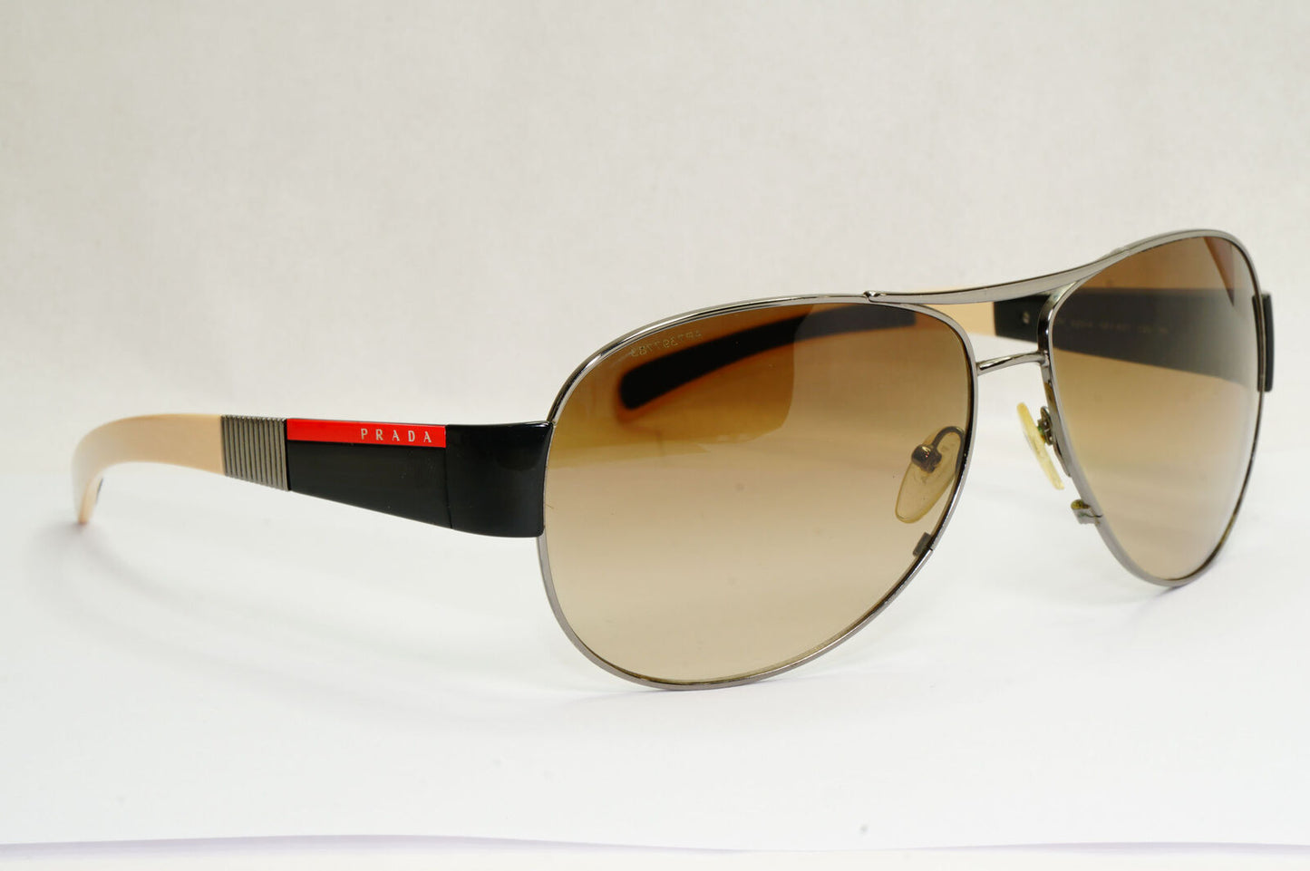 Prada Sunglasses 2006 Vintage Pilot Brown Black PS51HS SPS 51H 5AV-6S1 130224