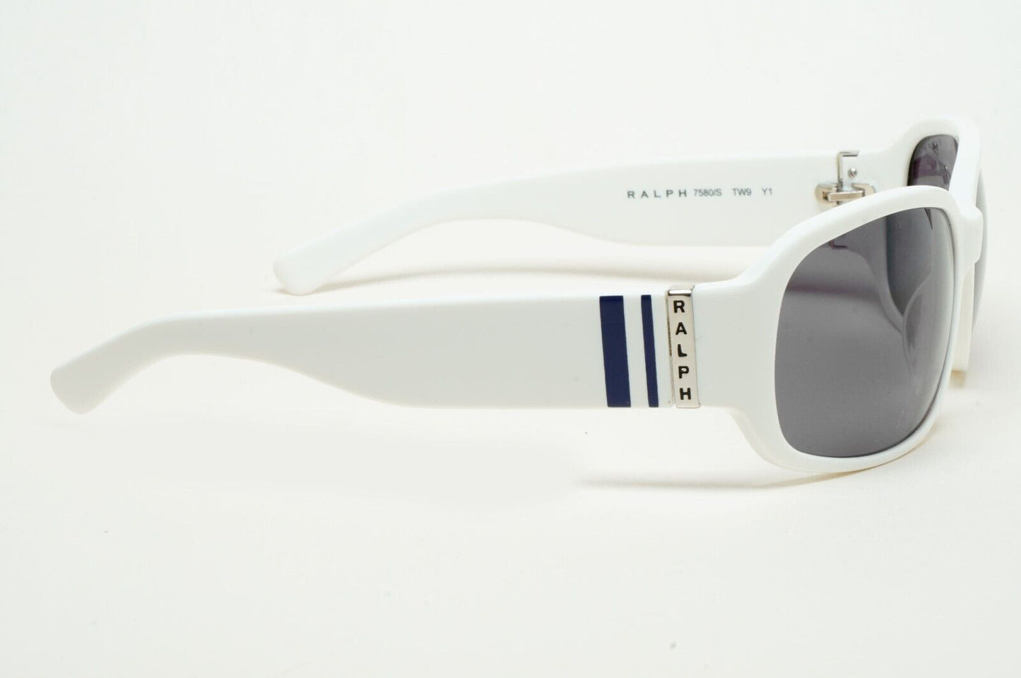 Ralph Lauren Sunglasses 2006 Vintage White Grey Wrap Unisex 7580/S TW9Y1 211124