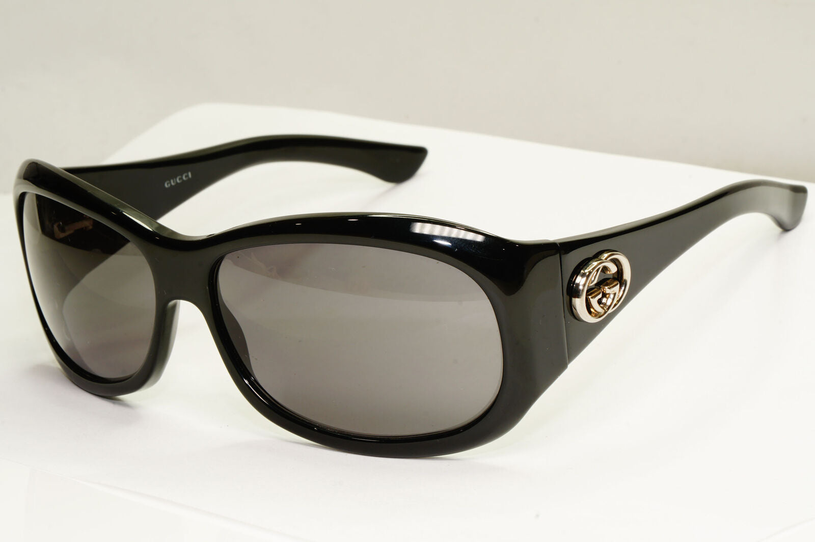 Gucci 2007 Sunglasses Vintage Black Silver Square GG 2966/S 807BN 071222