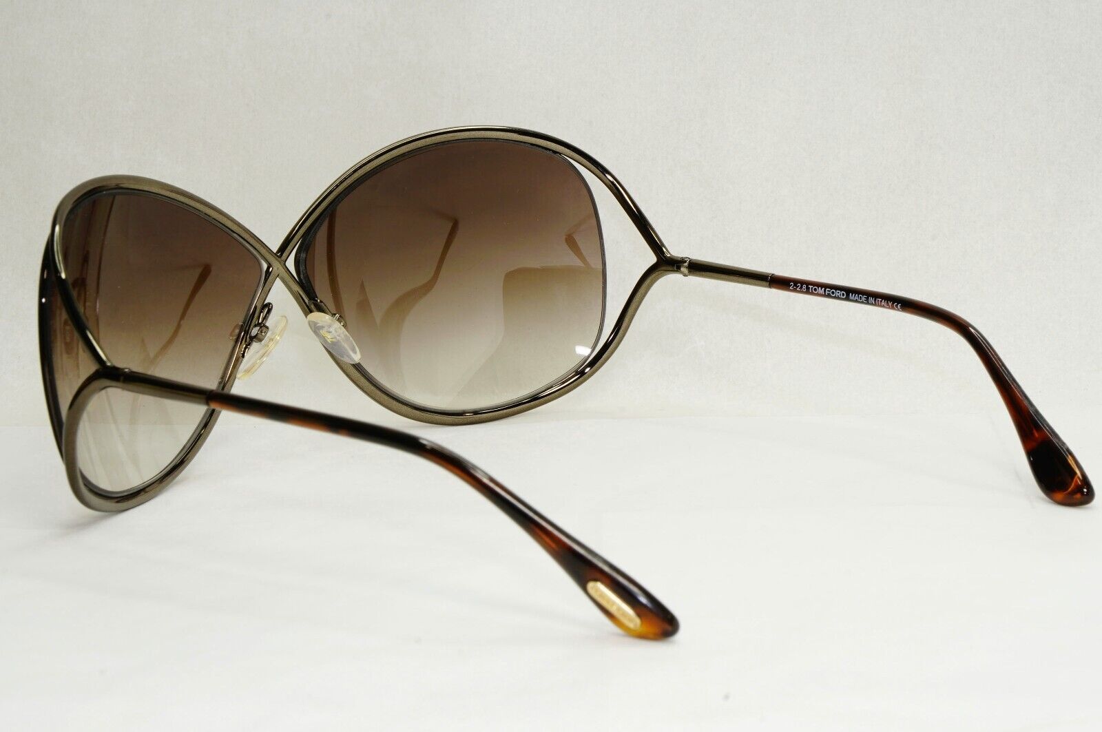 Tom Ford Sunglasses Miranda Gunmetal Brown Gradient Metal FT0130 TF 130 36F