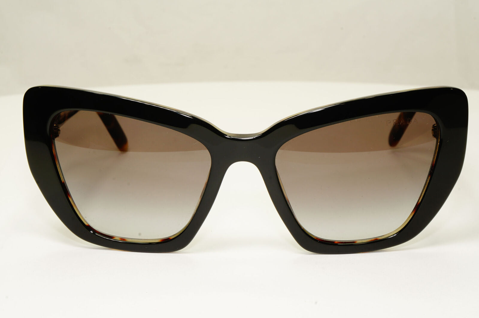Prada Black Tortoise Brown Square Womens Sunglasses PR08VS SPR 08V NAI-0A7