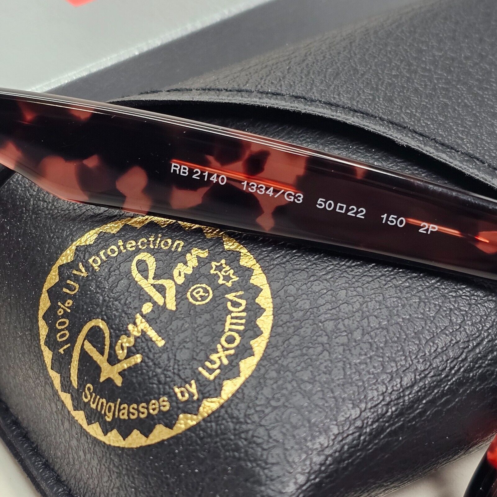 Ray-Ban Sunglasses Wayfarer Polarised Chromance Brown Havana RB 2140 1334/G3