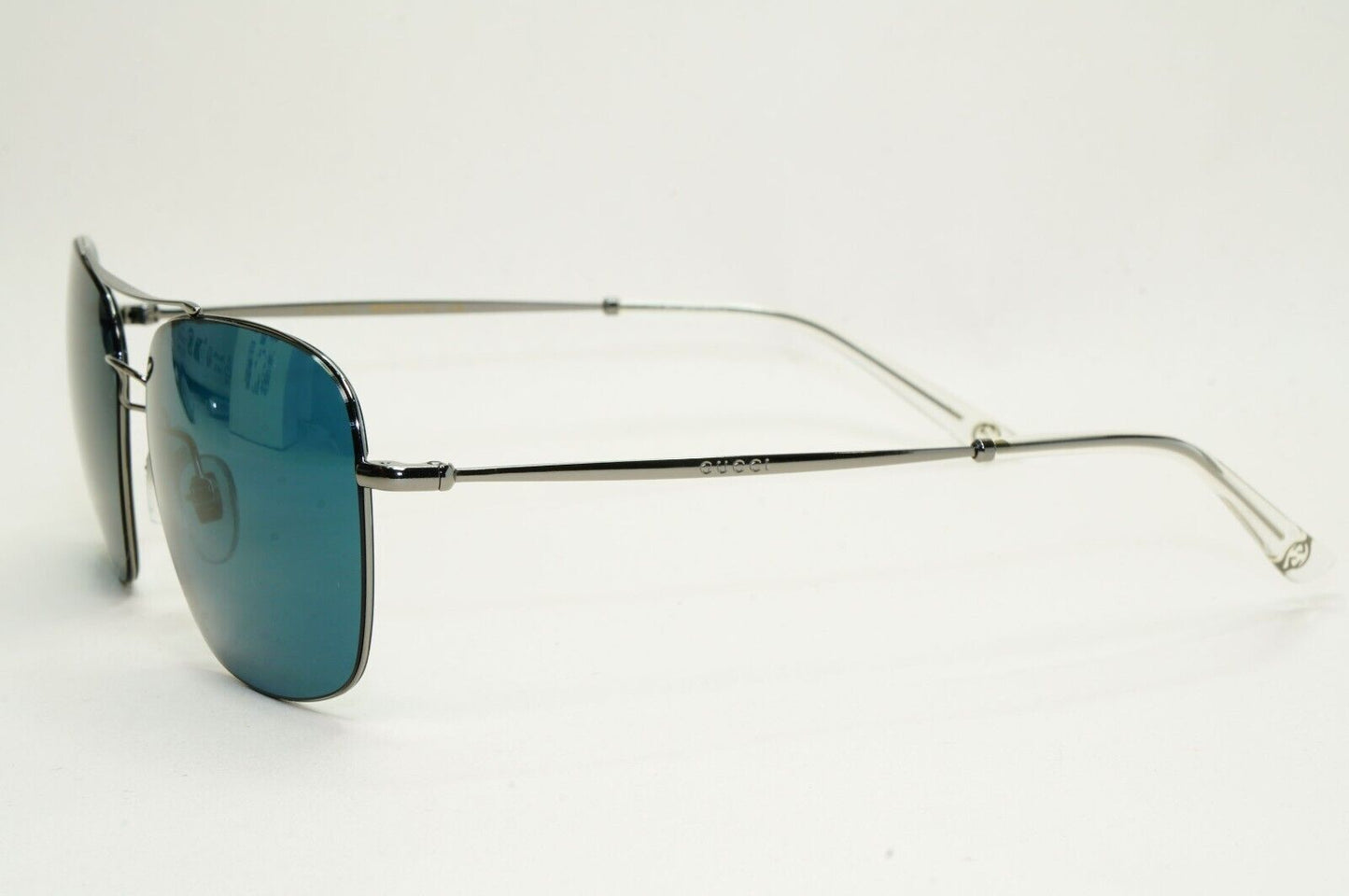 Gucci Sunglasses 2019 Ultralight Pilot Gunmetal Blue Teal GG 0503S 004 011124