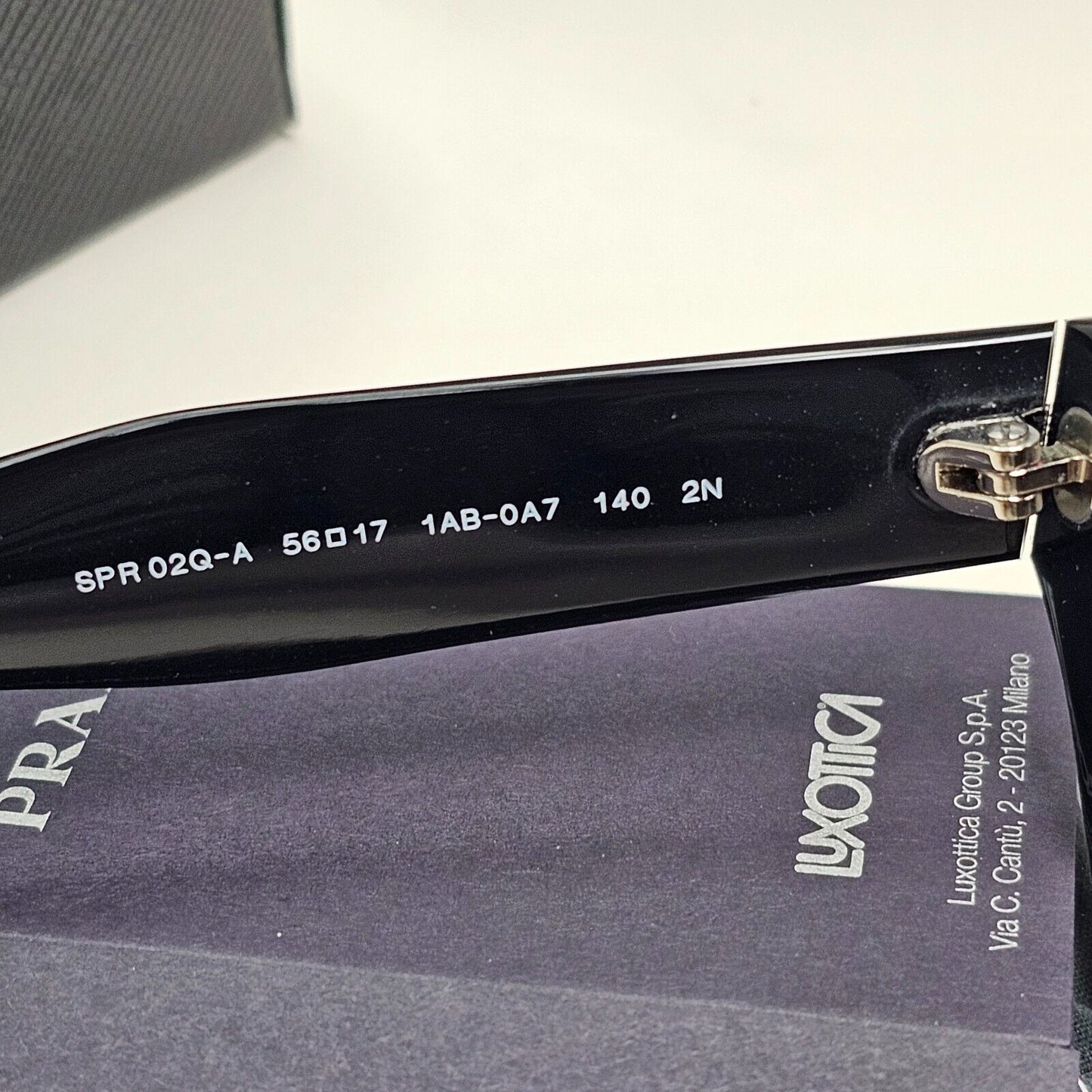 Prada Sunglasses 2012 Black Glossy Grey Gradient PR02QS-A SPR 02Q-A 1AB-0A7