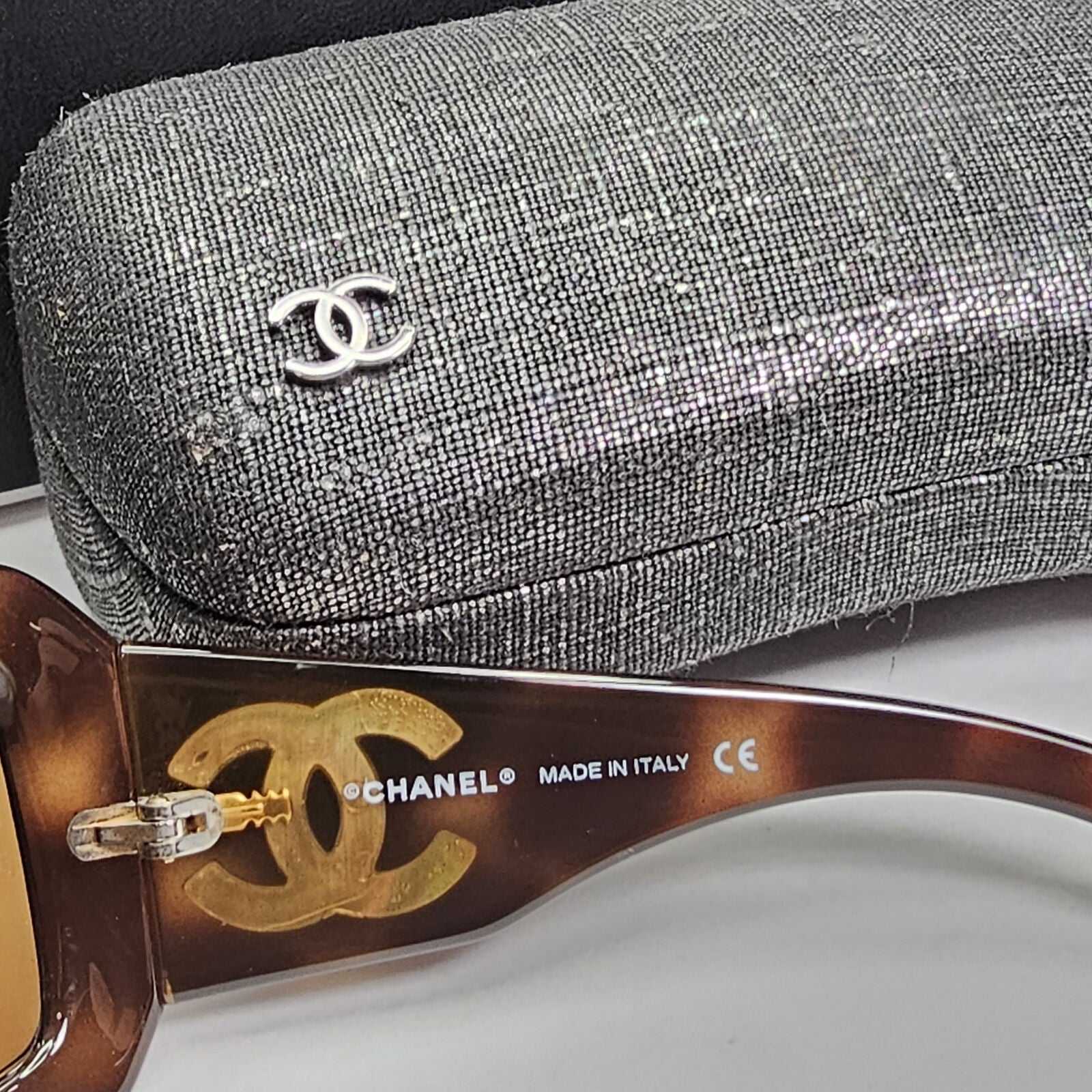 Chanel Sunglasses Mother of Pearl Vintage 2006 Brown 5076-H c.502/73 120124