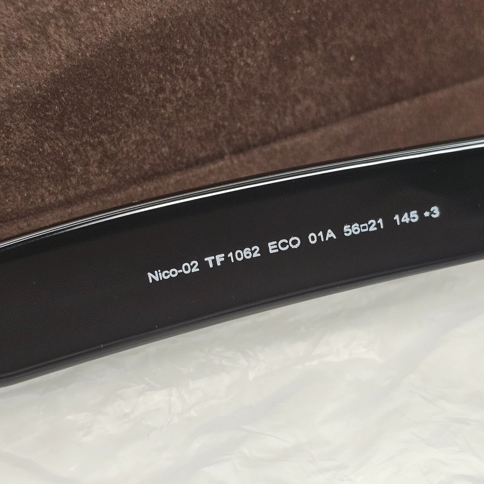 Tom Ford Sunglasses Black Glossy Square Gold Nico FT1062 TF 1062 01A 56mm [A]