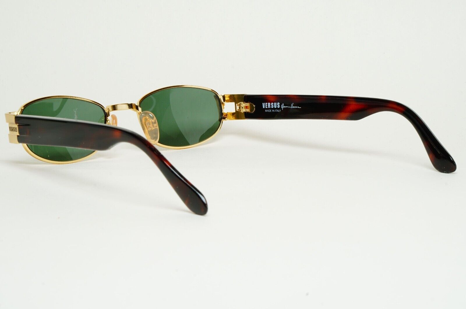 Versus Sunglasses 1996 by Gianni Versace Vintage Gold Green MOD F31 COL 36M