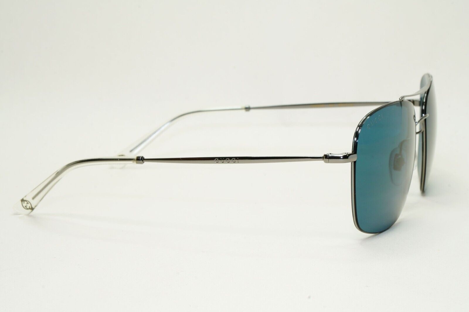 Gucci Sunglasses 2019 Ultralight Pilot Gunmetal Blue Teal GG 0503S 004 011124