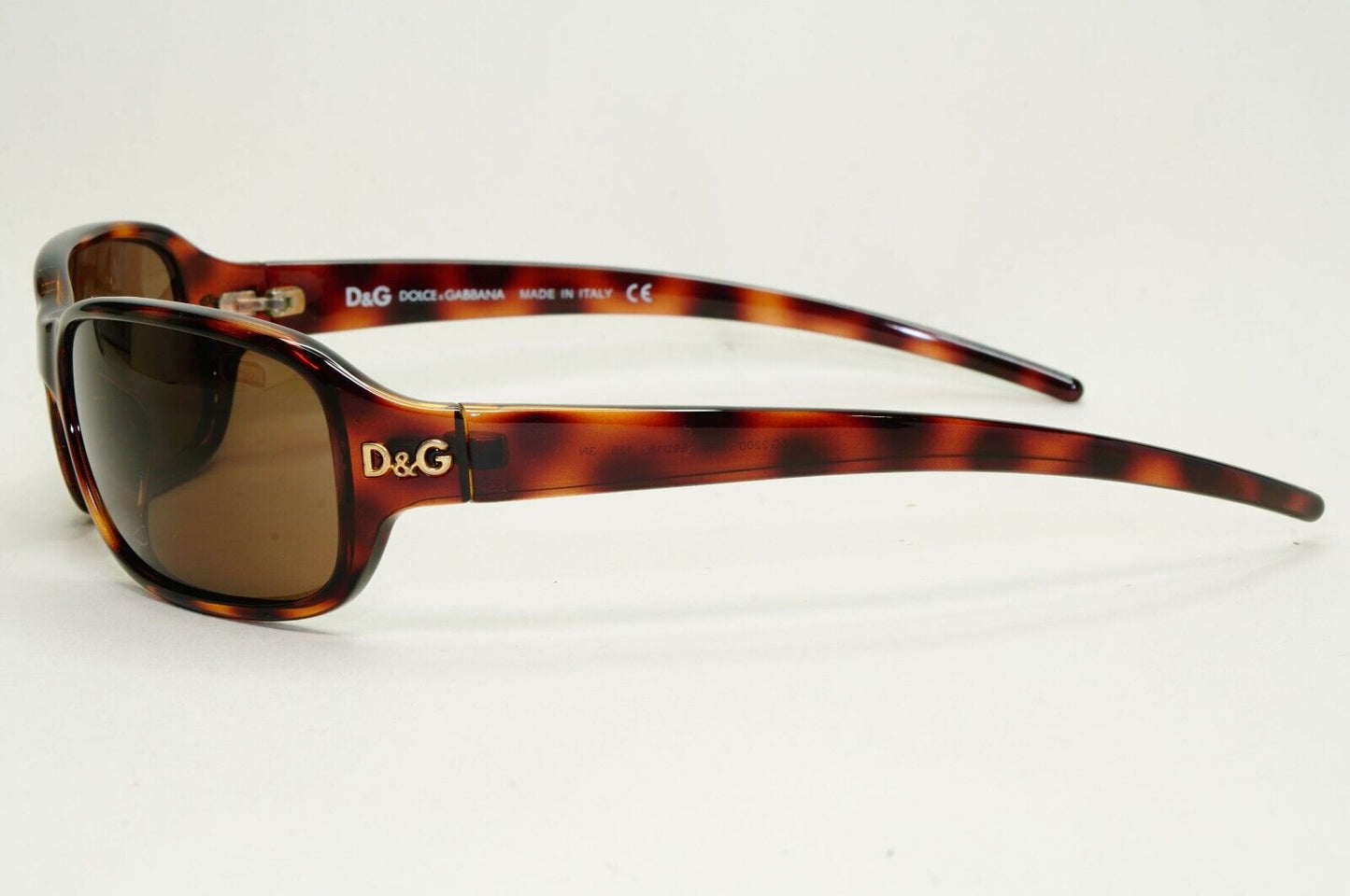 Dolce & Gabbana Sunglasses 2008 Vintage Brown Tortoise Wrap D&G 2200 095 031124