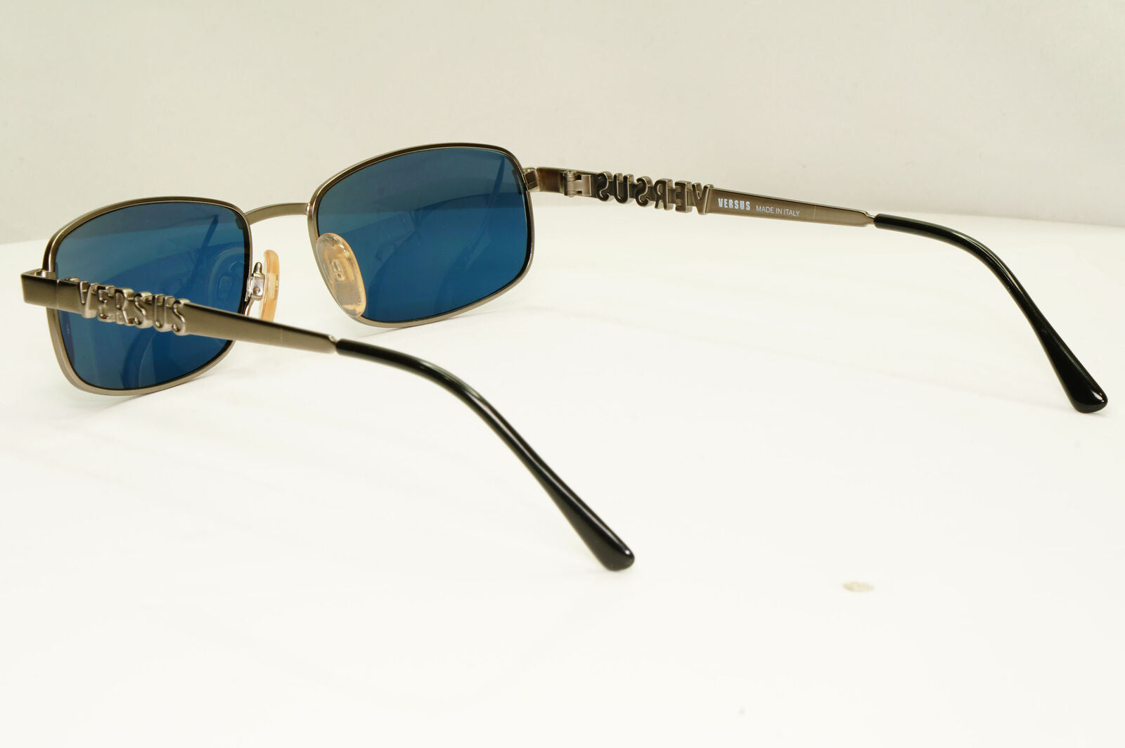 Versus 1995 Vintage Grey Blue Metal Sunglasses Gianni Versace MOD R27 COL 948
