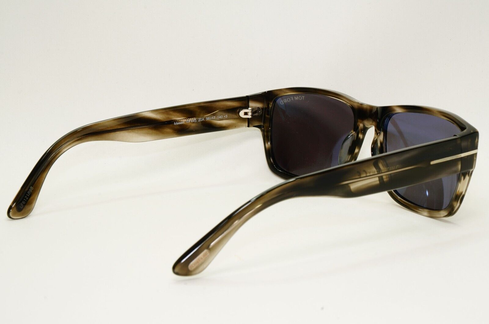 Tom Ford Sunglasses Mason Grey Brown Marble Tortoise Square TF 445 FT0445 56mm