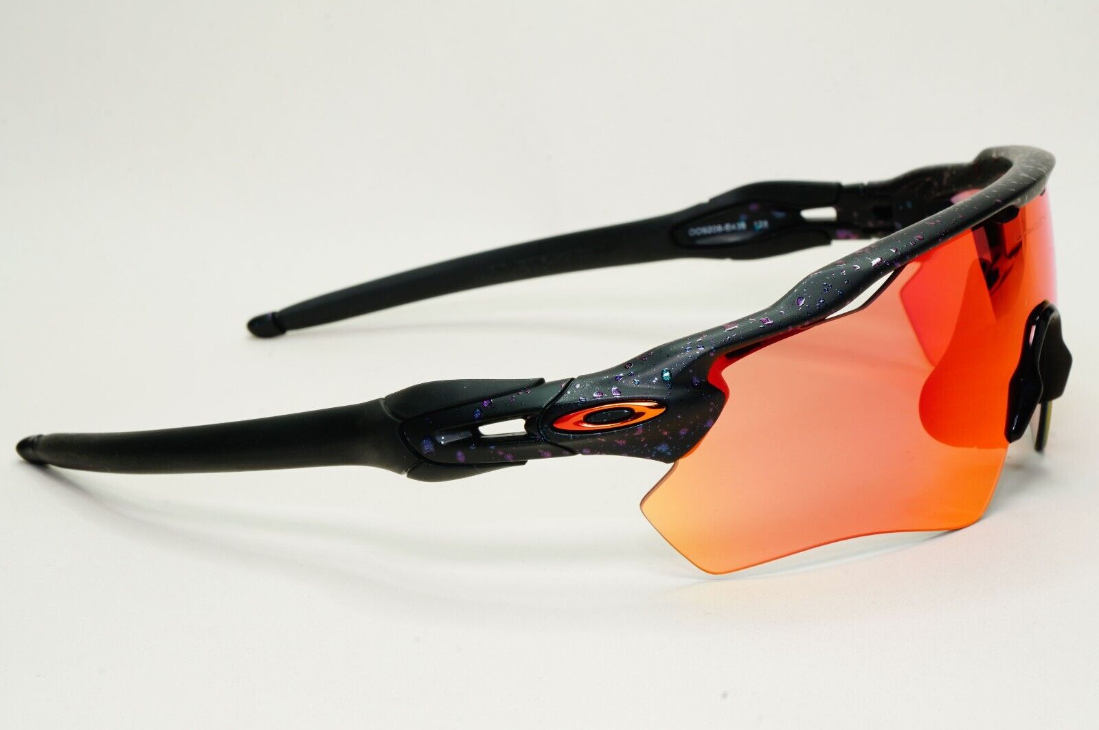Oakley Sunglasses OO 9208 Radar EV Path Black Orange Colorshift Splatter E4