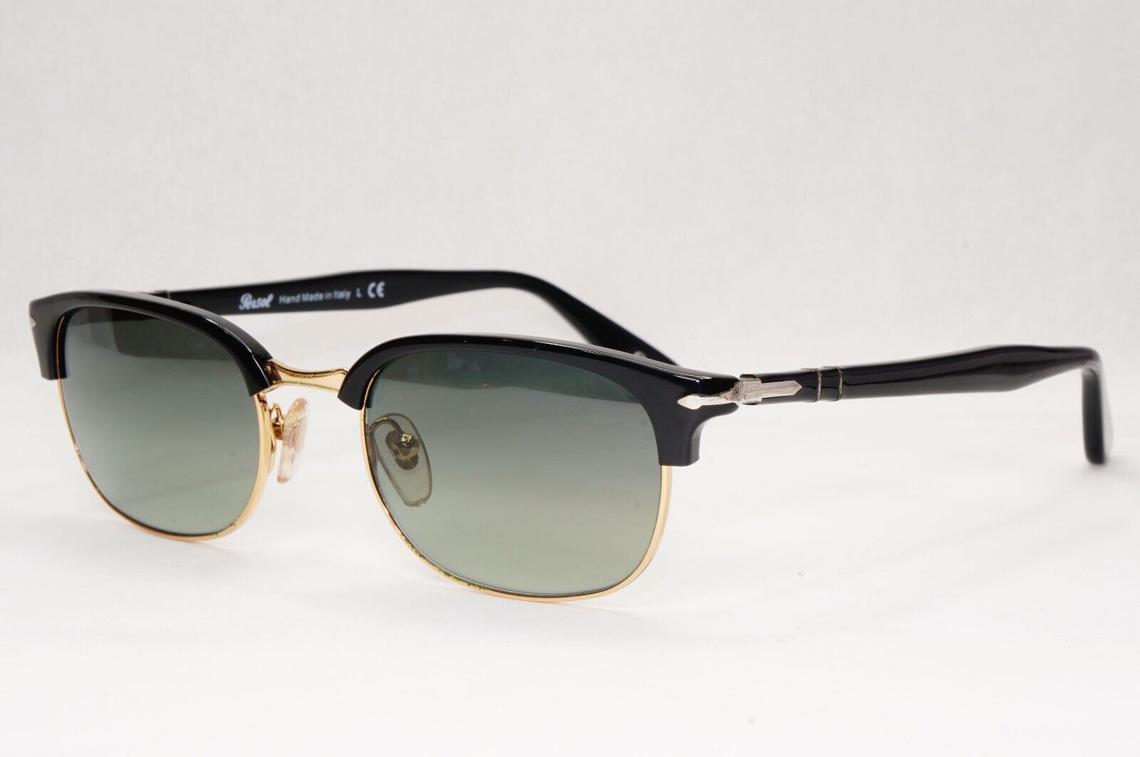 Persol Sunglasses 2015 Black Grey Gradient Rectangle Vintage 8139-S 95/71 52mm