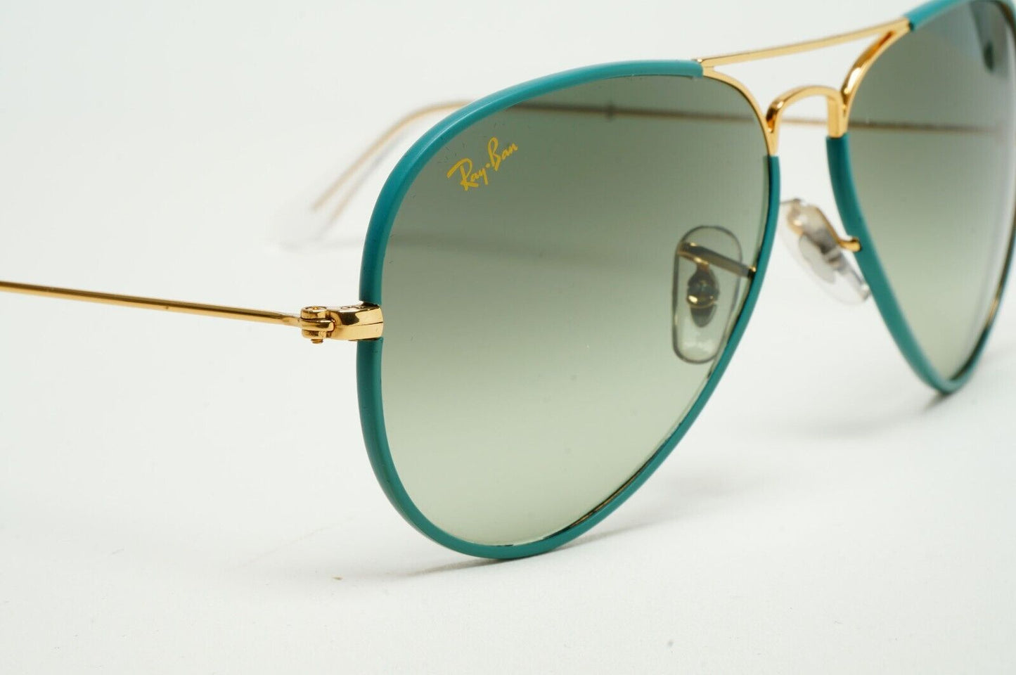Ray-Ban Sunglasses Aviator Full Color Gold Blue Green RB 3025-J-M 9196/BH 58mm