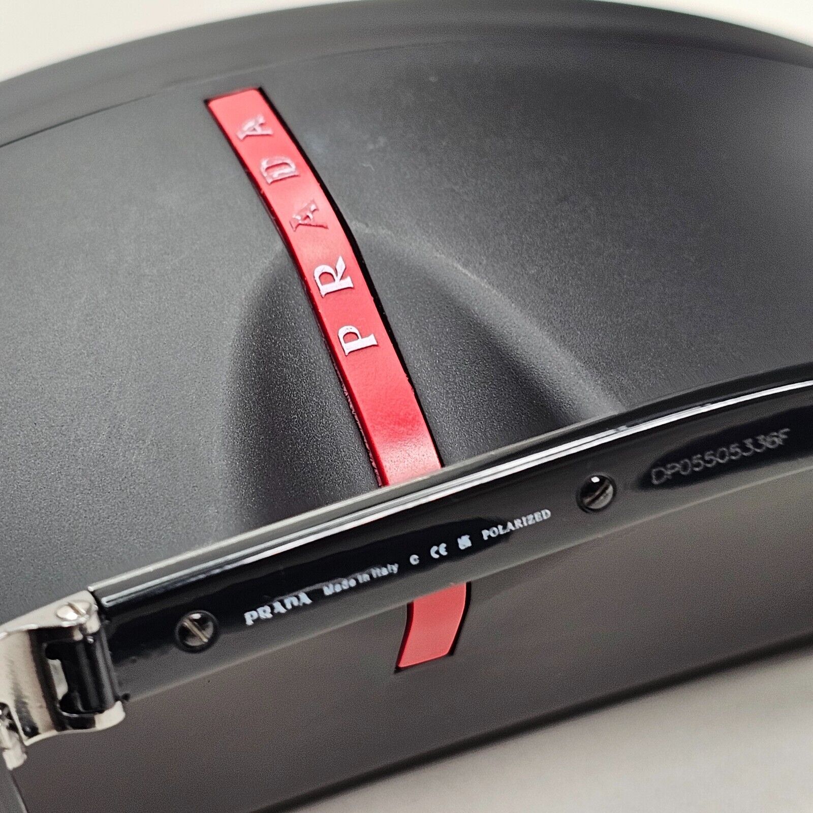 Prada Sunglasses Gunmetal Black Wrap Navigator PS54IS SPS 54I 5AV-5Z1 260724