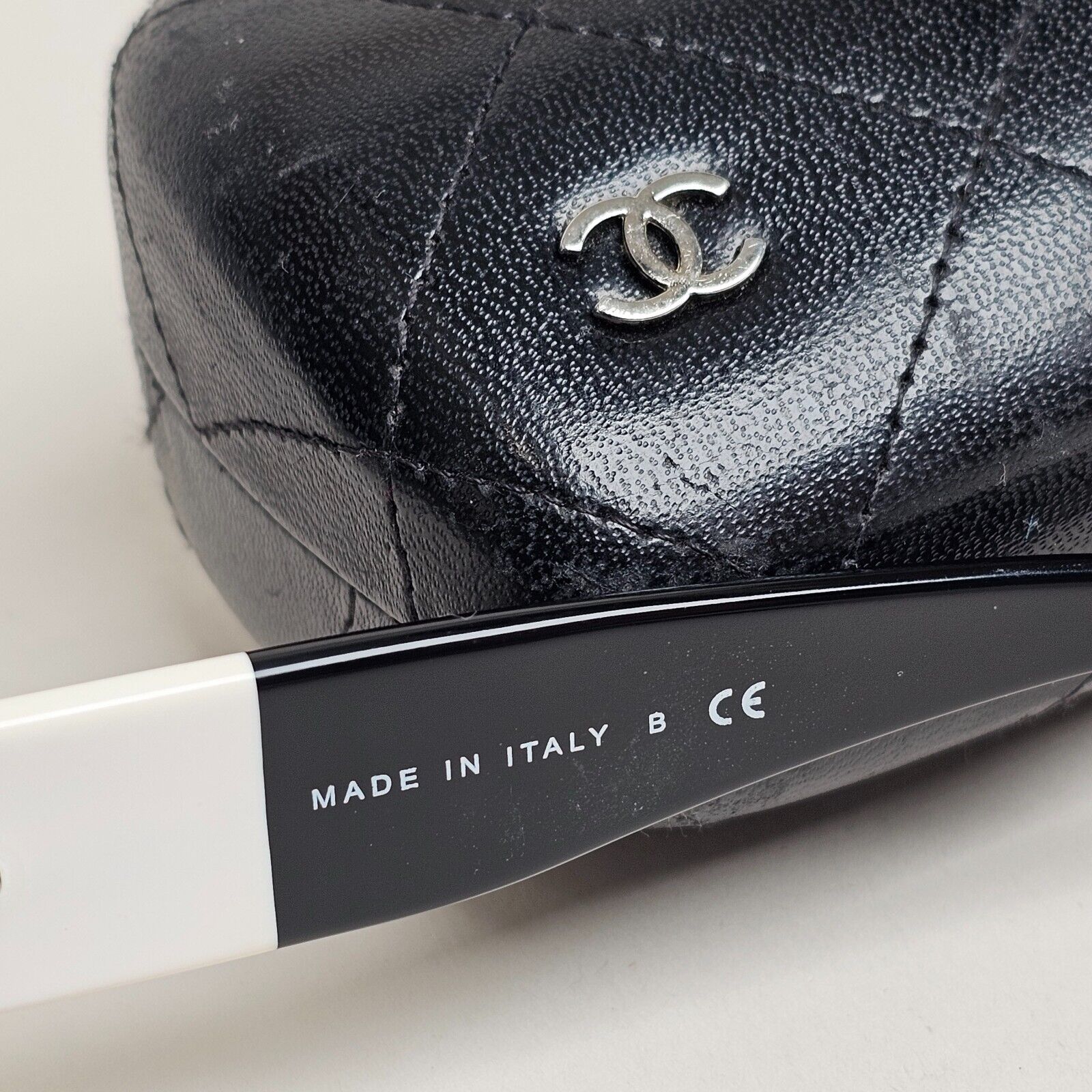 Chanel Sunglasses 2010 Vintage Black Lace Square White CC 5146 c.1125/3C 120125