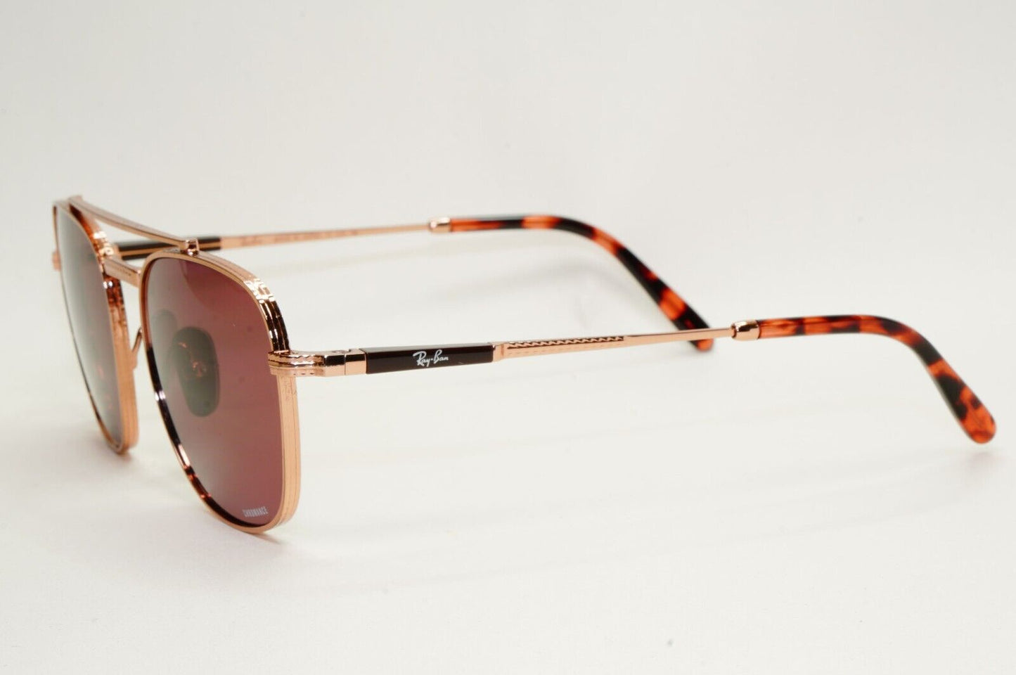 Ray-Ban Sunglasses Frank II Titanium Polarized Rose Gold RB 8258 3140/AF 54mm