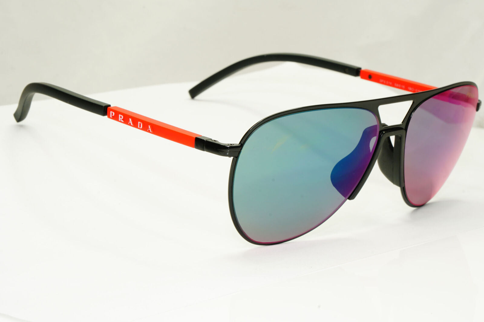 Prada Sunglasses Pilot Mirror Grey Blue Red Chameleon PS51XS SPS 51X 1BO-01M