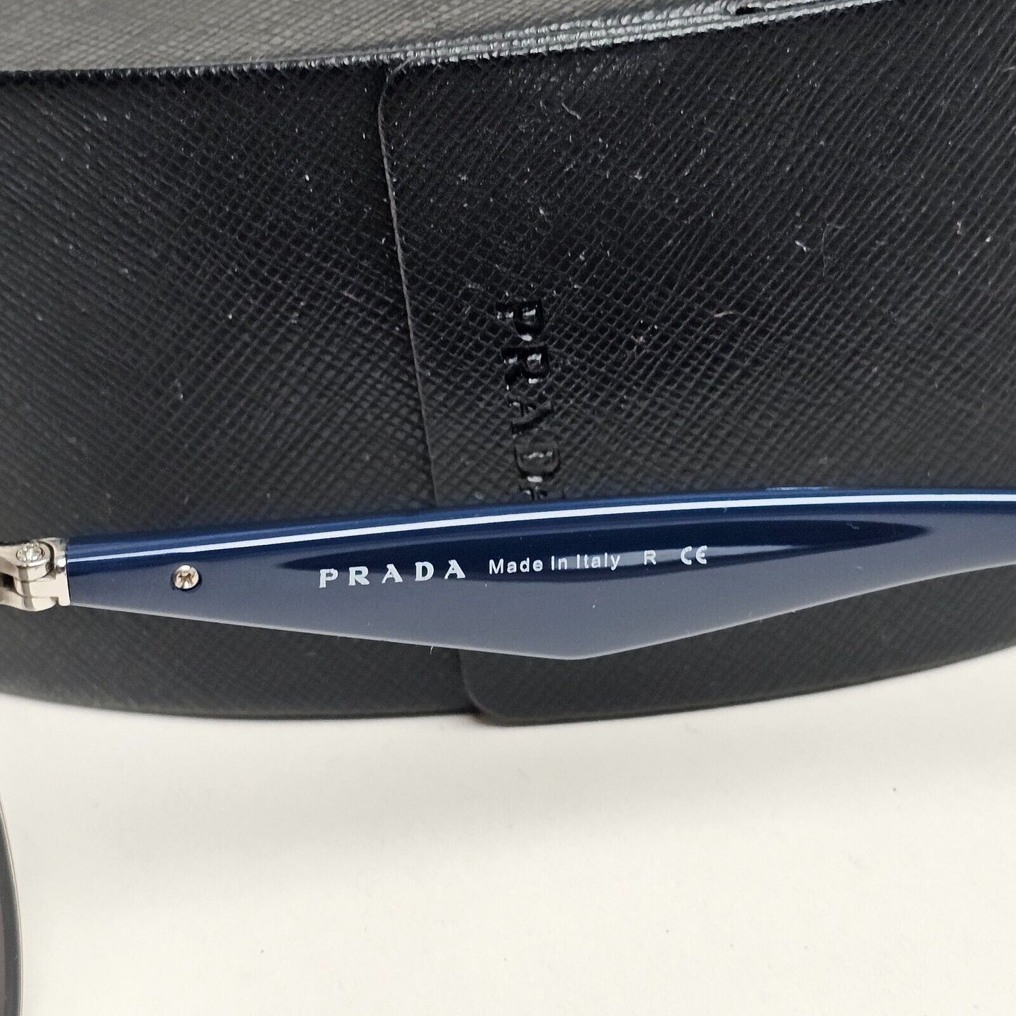 Prada Sunglasses Triangle Logo Black Blue Pilot PR53QS SPR 53Q 1BC-2H2 290125