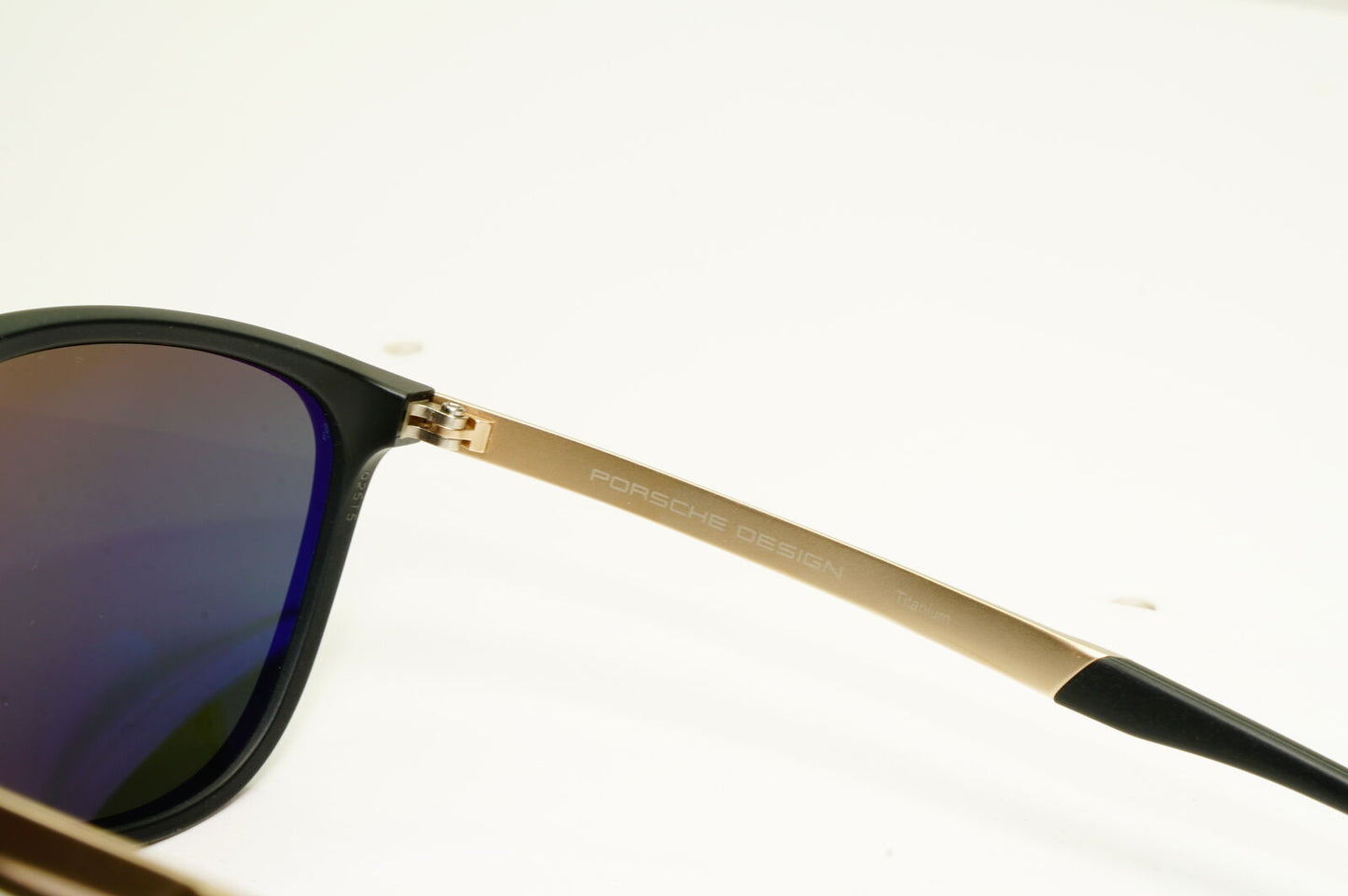 Porsche Design Titanium Polarised Sunglasses Japan Gold Black Green P8672 C