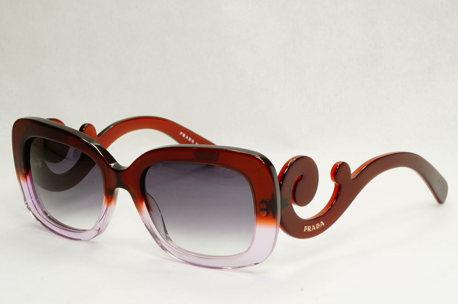 Prada Sunglasses Swirl Baroque Square Brown Grey PR27OS SPR 27O OAY-6P1 130124