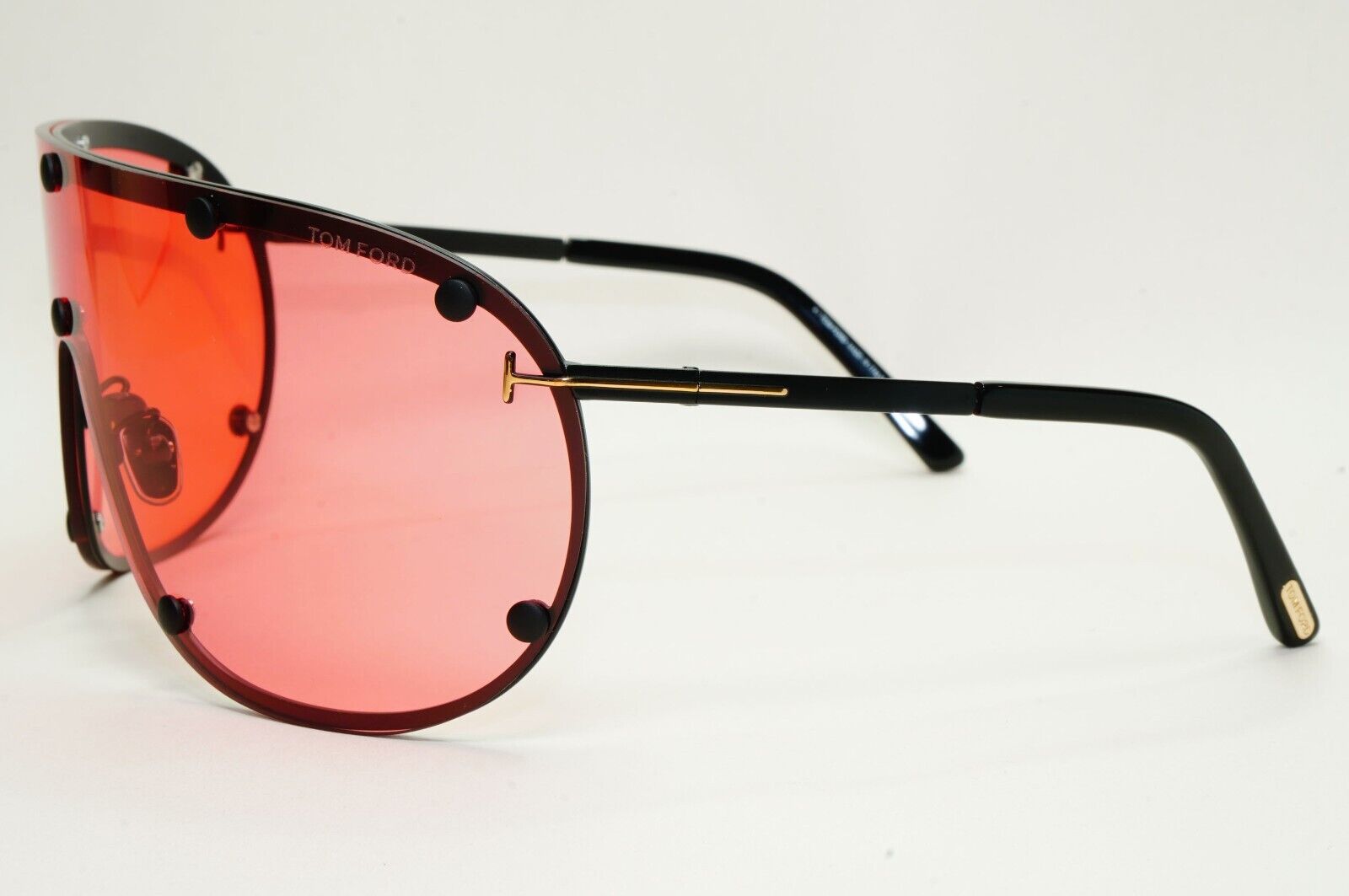 Tom Ford Sunglasses Kyler Red Bordeaux Black Shield Unisex FT1043 TF 1043 02S