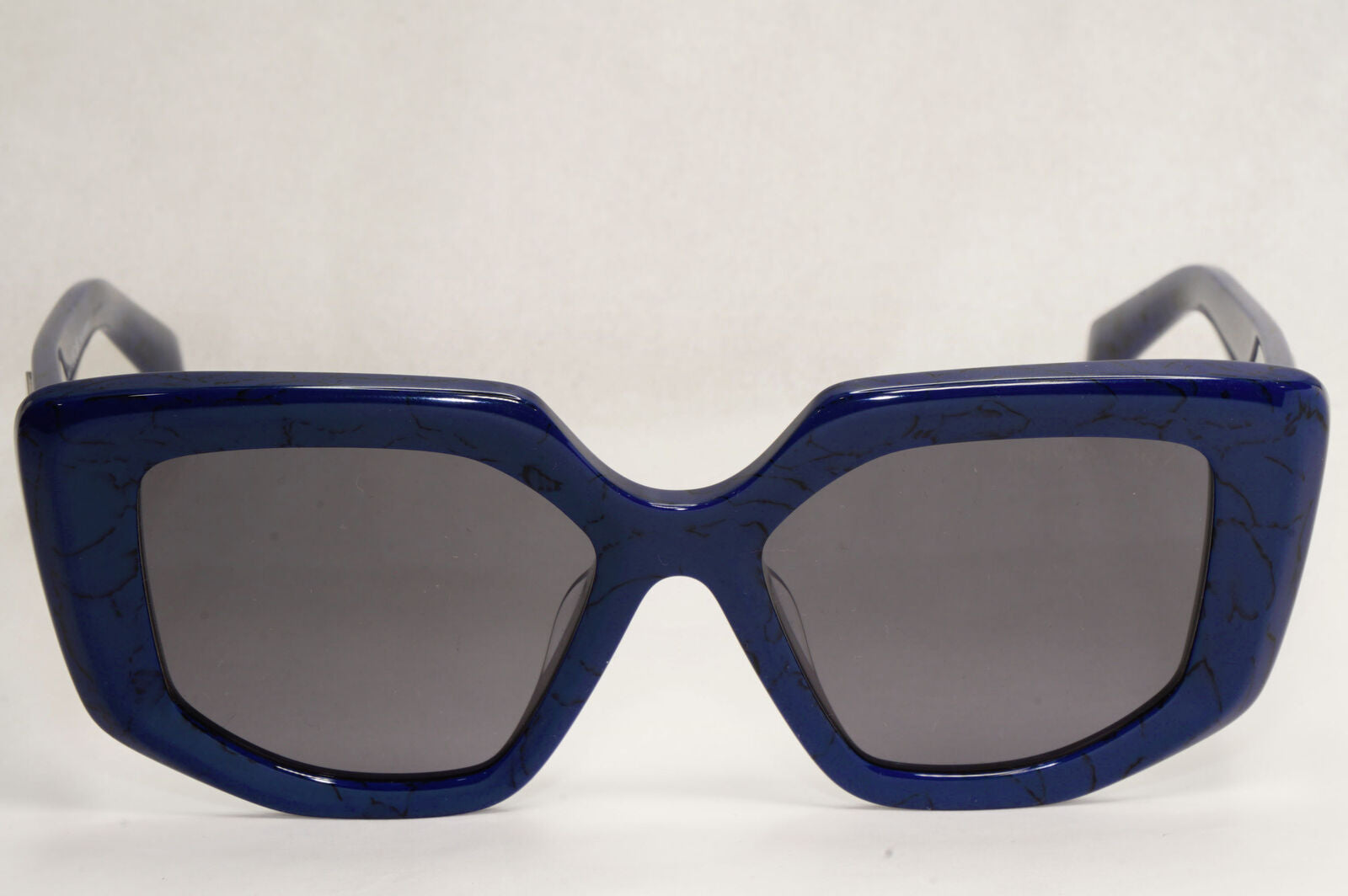 Prada Sunglasses Polarised Blue Marble Triangle Square PR14ZSF SPR 14Z-F 18D-5Z1