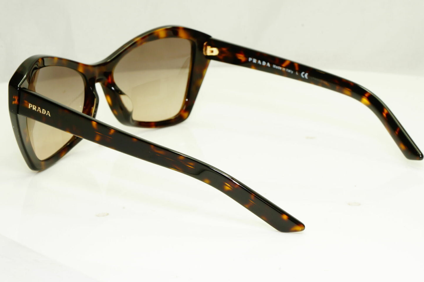 Prada Brown Tortoise Sunglasses Square Womens Gradient Havana SPR 07X F 2AU-3D0