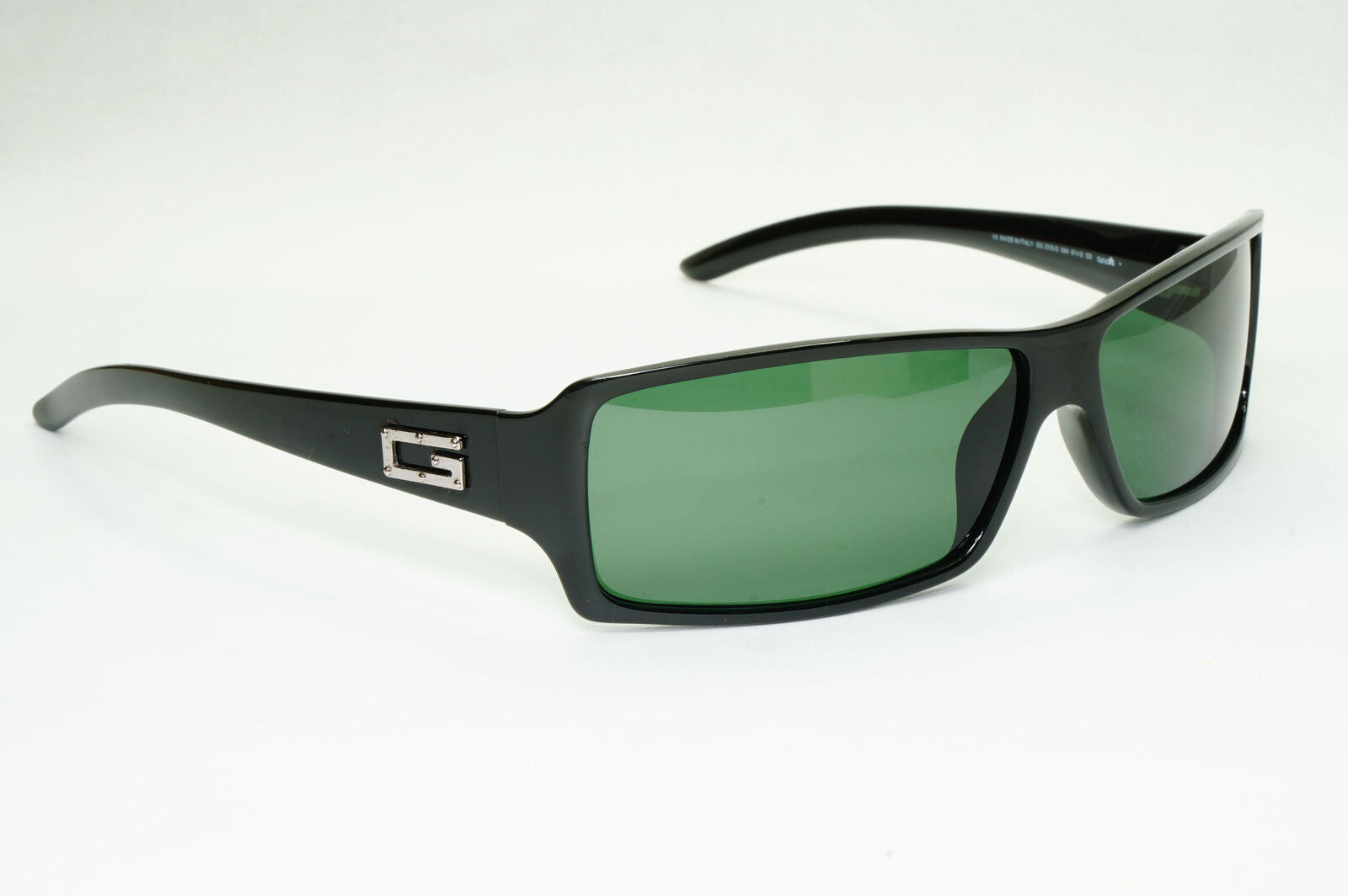Gucci 1998 Sunglasses Black Green Slim Rectangle Retro GG 2515/S 584 290323