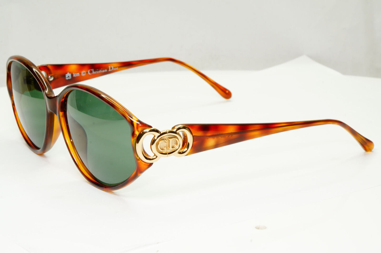 Dior 1990s Vintage Sunglasses Gold Green Brown Tortoise Austria 2850 10 261022