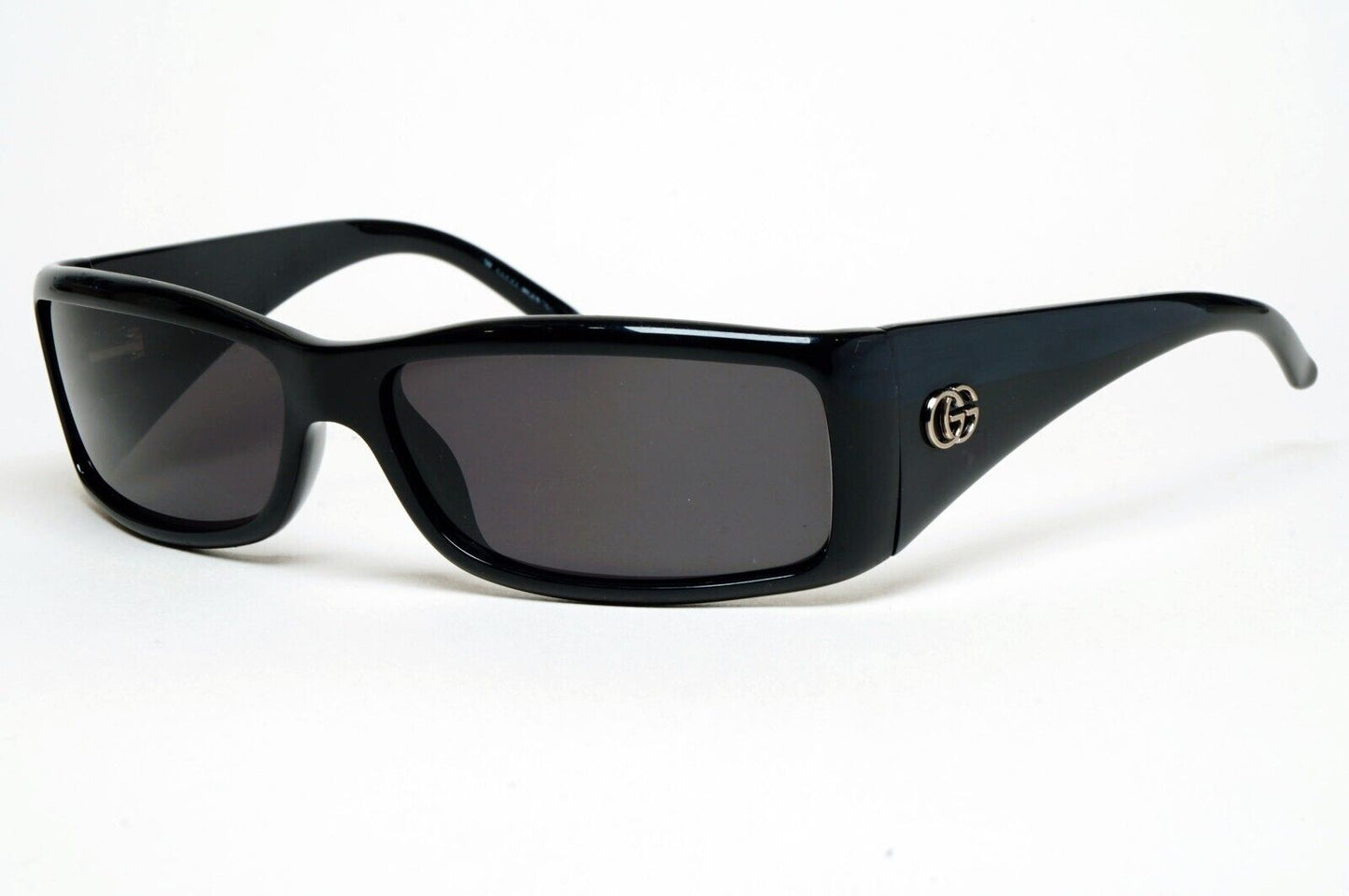 Gucci Sunglasses 1999 Vintage Black Rectangle Wrap GG 2493/S 584 220125