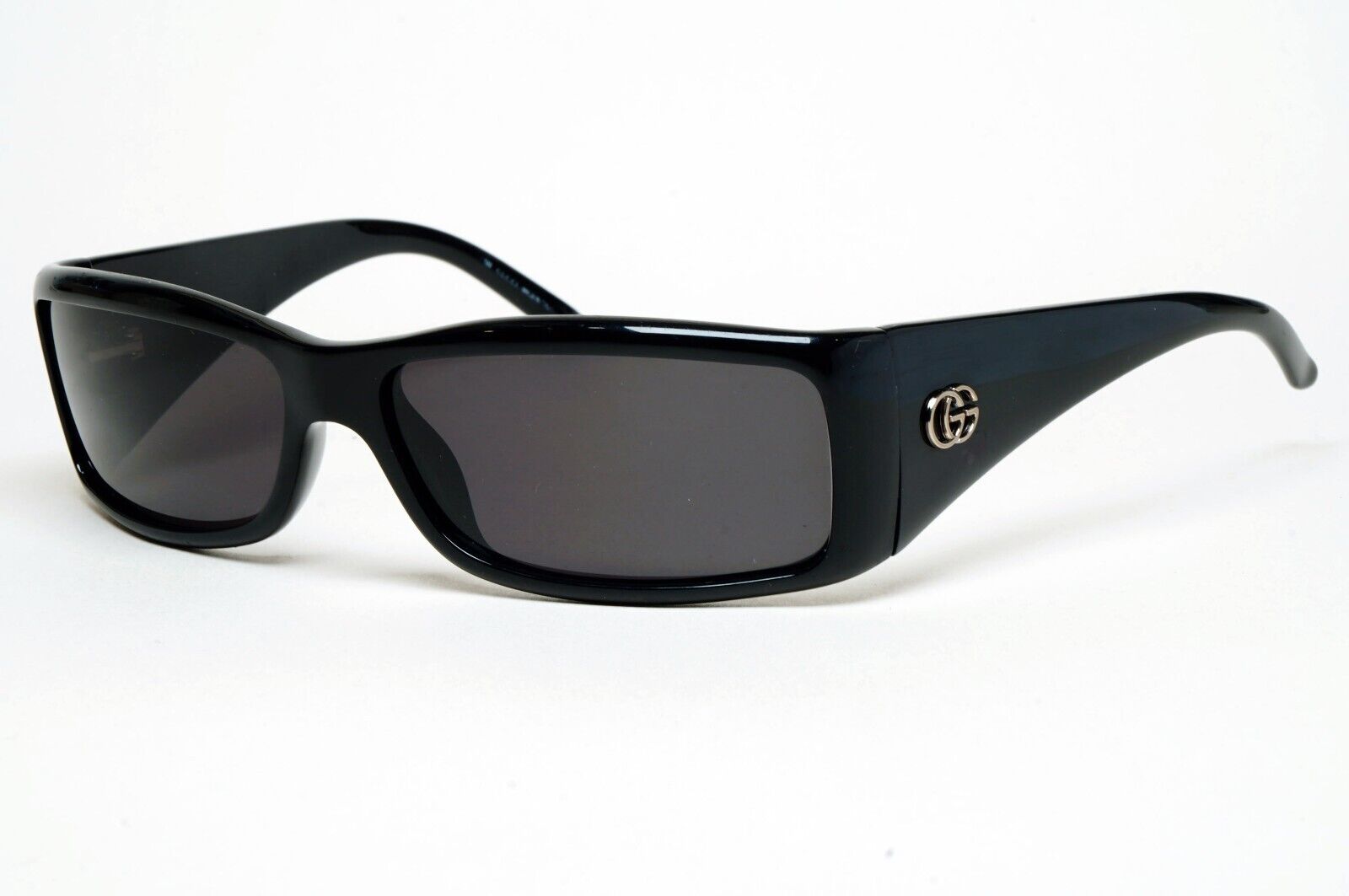 Gucci Sunglasses 1999 Vintage Black Rectangle Wrap GG 2493/S 584 220125