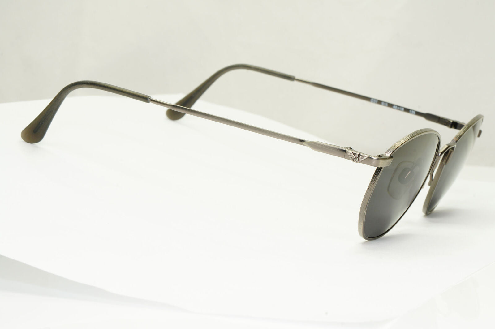 Emporio Armani Sunglasses 1997 Vintage Grey Gunmetal Black Round 031 915 48mm