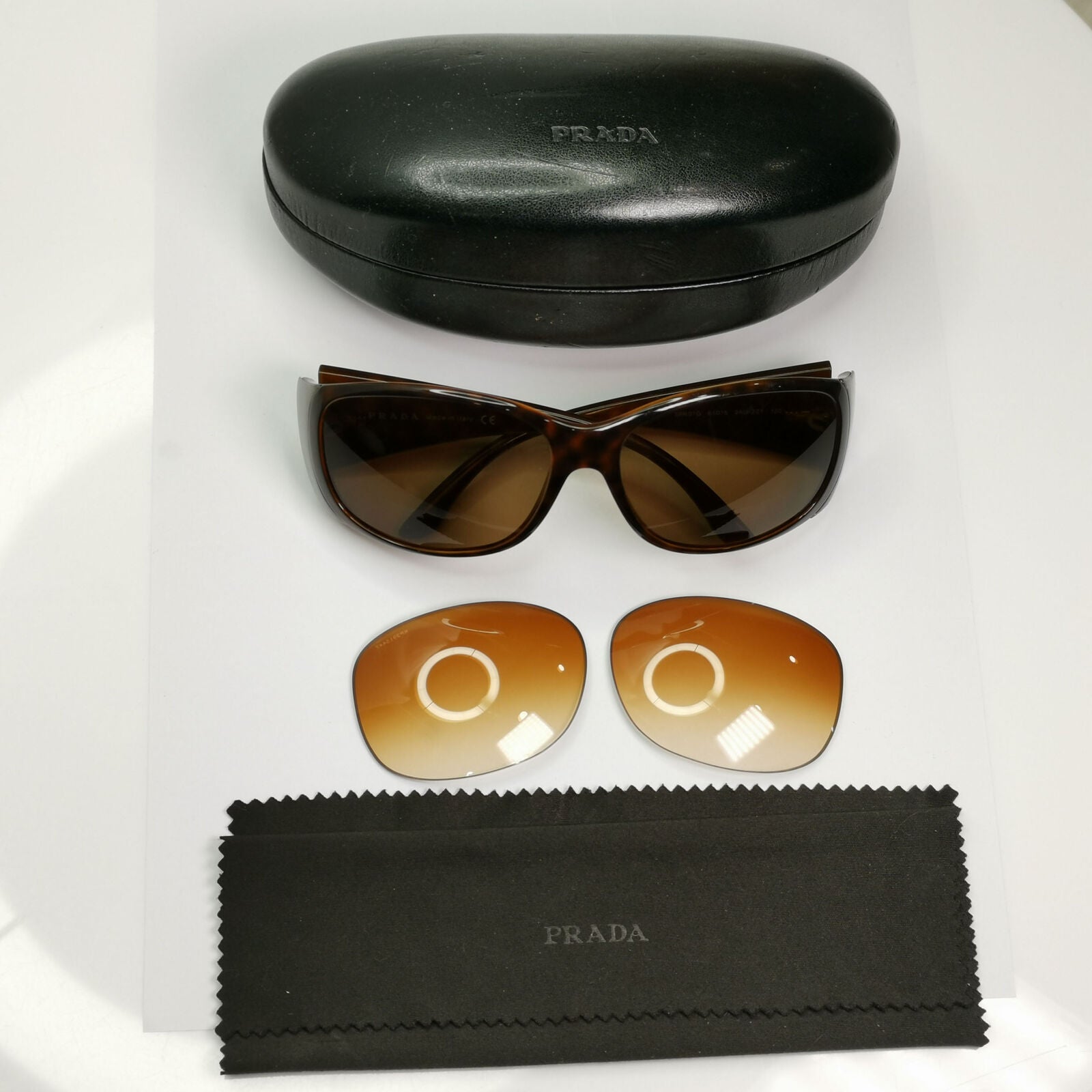 Prada 2005 Sunglasses Vintage Brown Tortoiseshell PR07GS SPR 07G 2AU-2Z1 190123