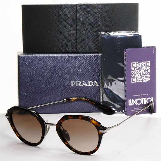 Prada Sunglasses Brown Tortoise Gradient Square PR05YS SPR 05Y 2AU-1X1 50mm