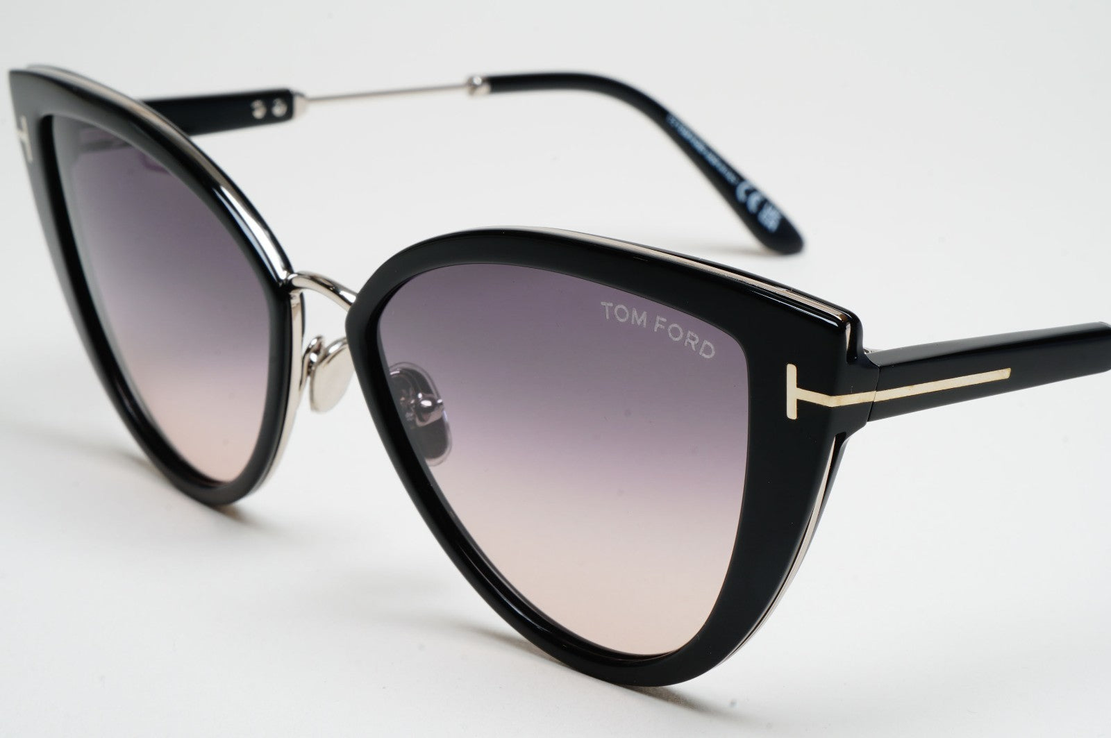 Tom Ford Sunglasses Anjelica-02 Cat Eye Black Grey Gradient FT0868 TF 868 01B