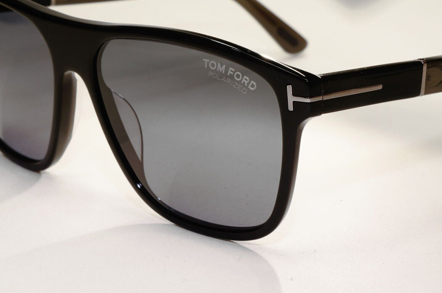 Tom Ford Sunglasses Black Polarised Square Frances FT1081-N TF 1081-N 01D 58mm