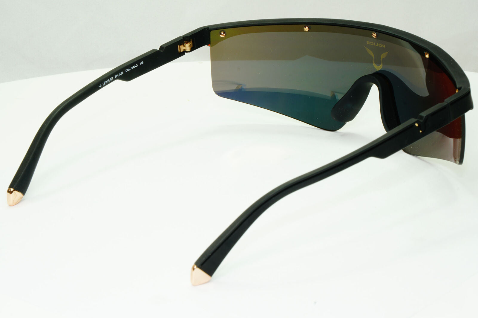 Police Lewis Hamilton F1 Sunglasses Gold Yellow Mirror Shield SPL A28 COL 6AAG
