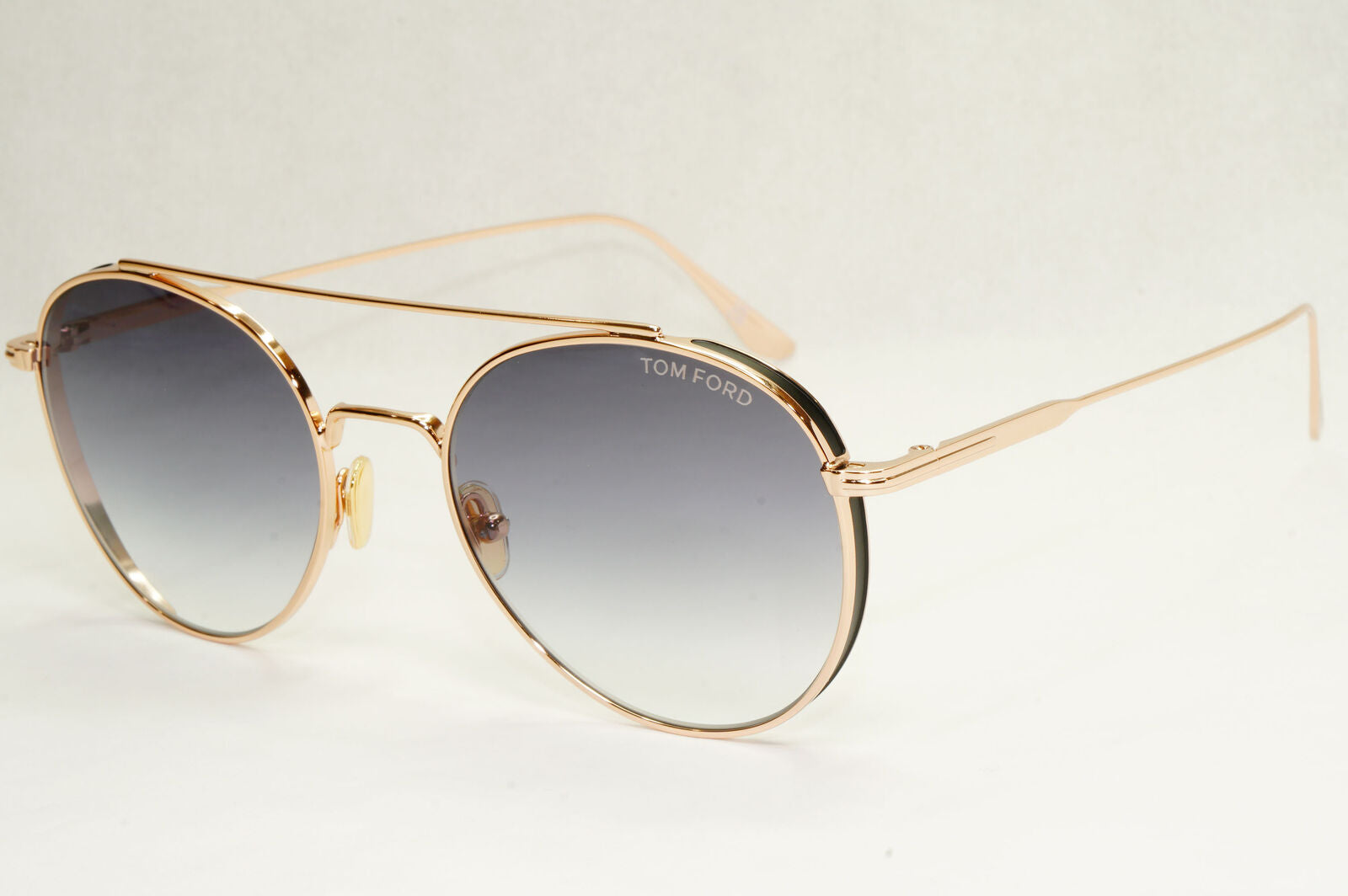Tom Ford Sunglasses Declan Gold Round Metal Grey Gradient FT0826 TF 826 28B