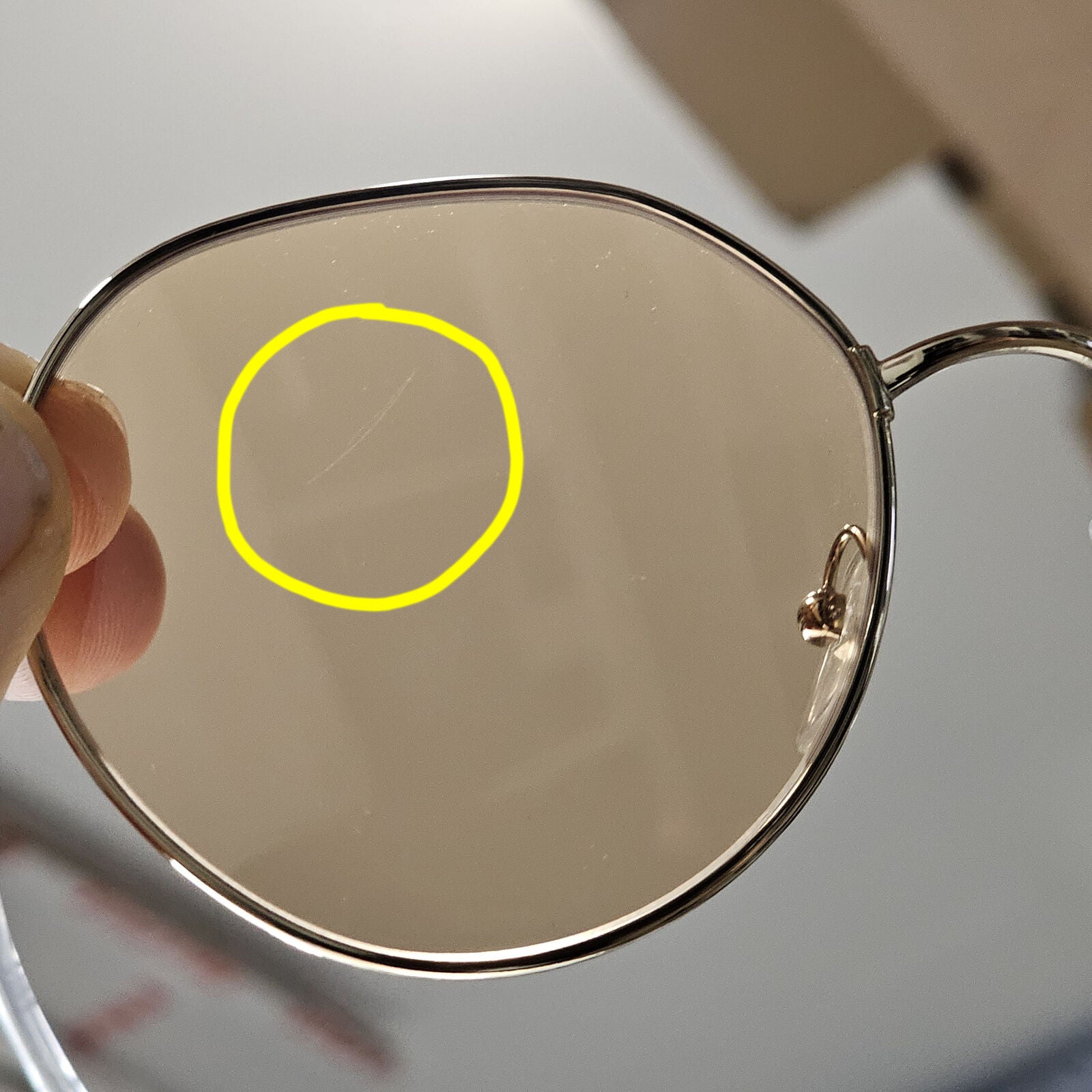Prada Sunglasses Photochromic Gold Orange Round PR65XS SPR 65X ZVN-09D 58mm