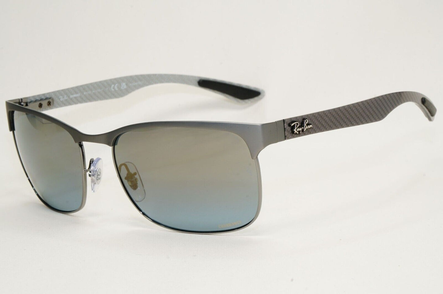 Ray-Ban Sunglasses Carbon Fibre Polarised Tech Chromance Grey RB 8319-CH 9075/J0