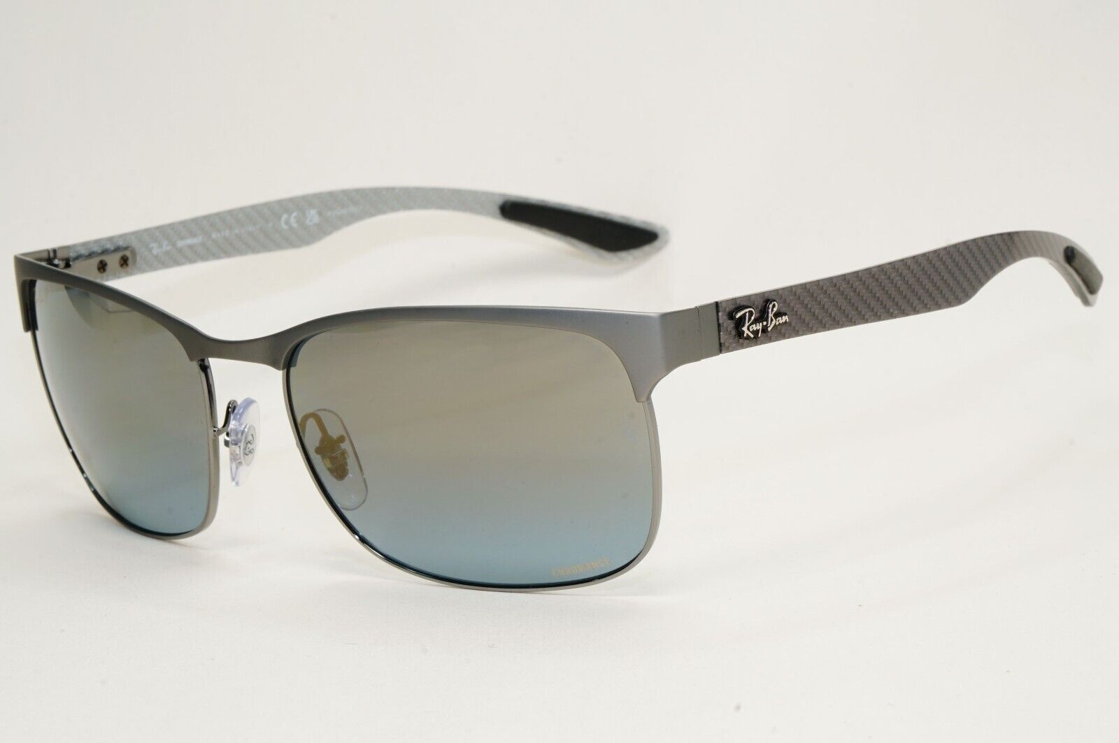 Ray-Ban Sunglasses Carbon Fibre Polarised Tech Chromance Grey RB 8319-CH 9075/J0